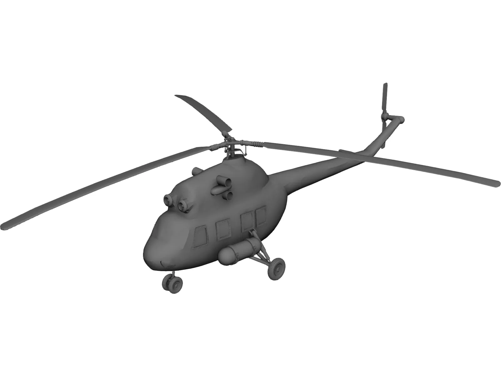 Mil Mi-2 Hoplite 3D Model