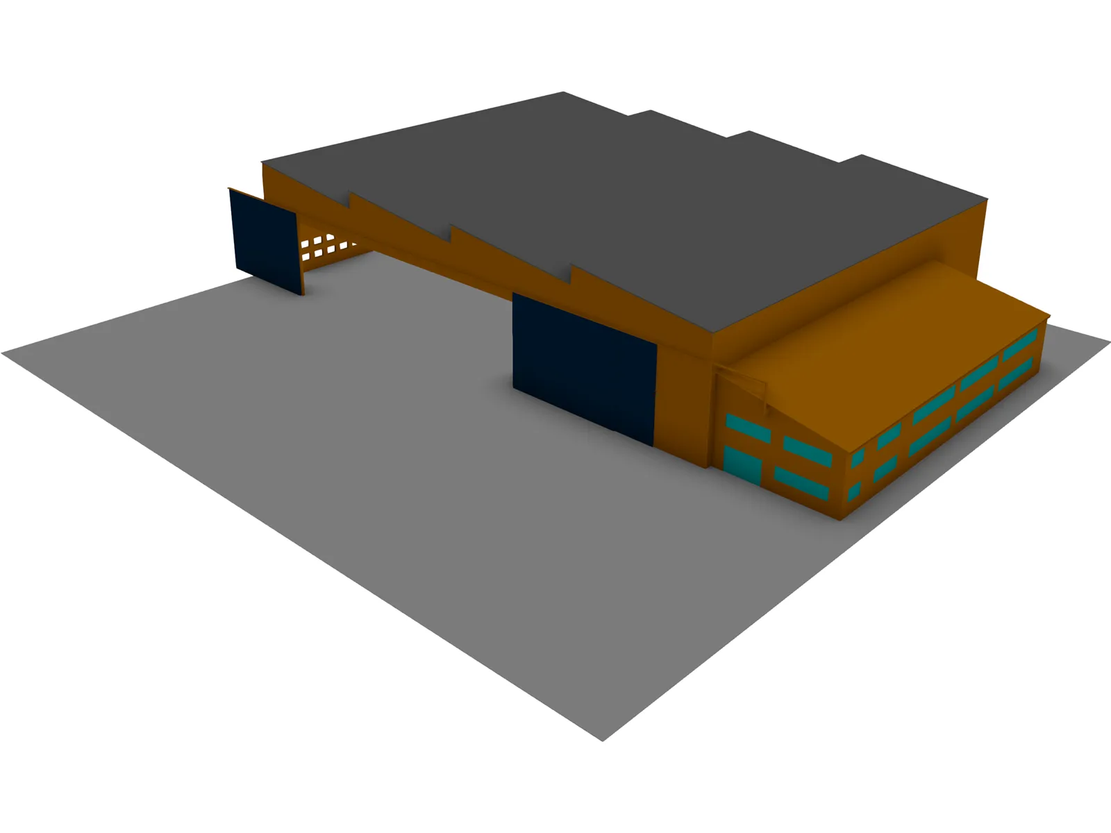 Aircraft Facility 3D Model