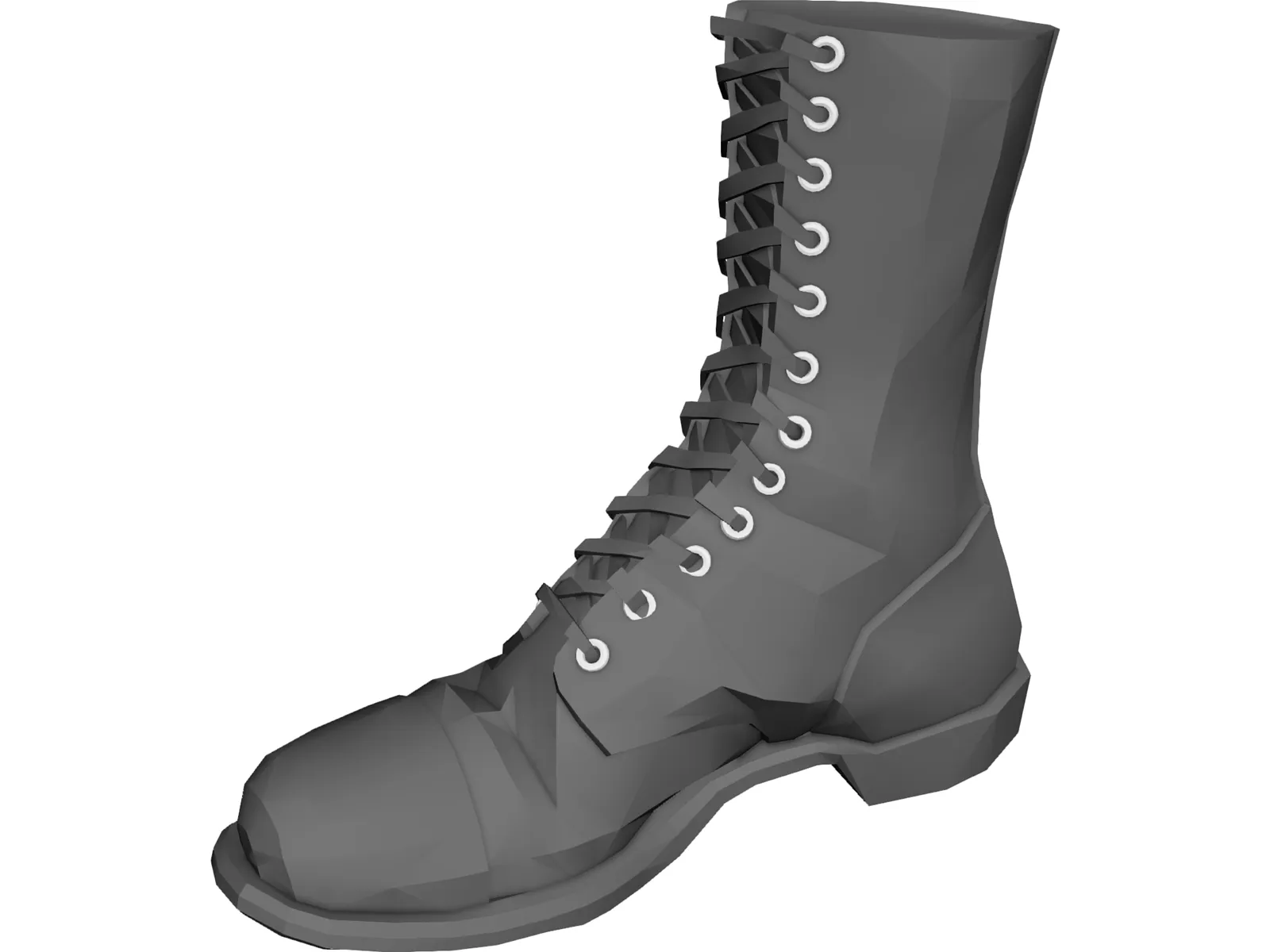Boot Combat 3D Model