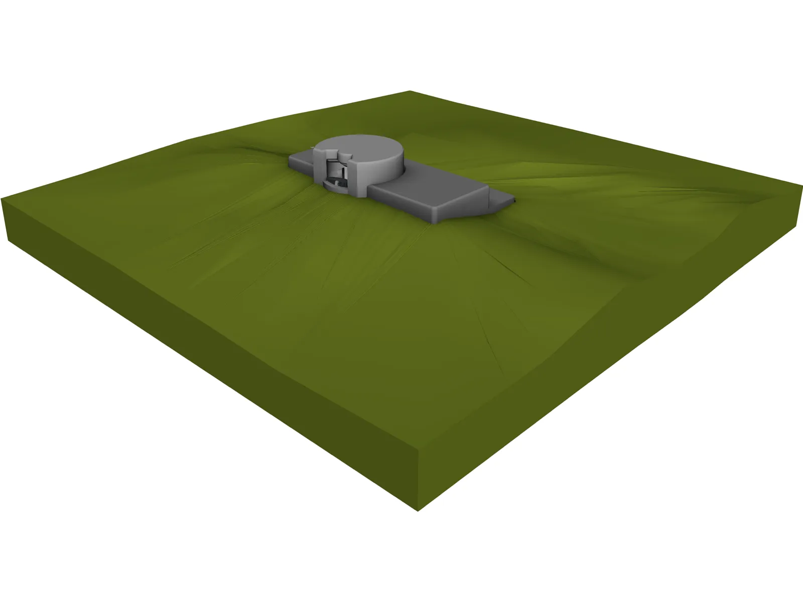 German WW II Bunker Normandie 3D Model