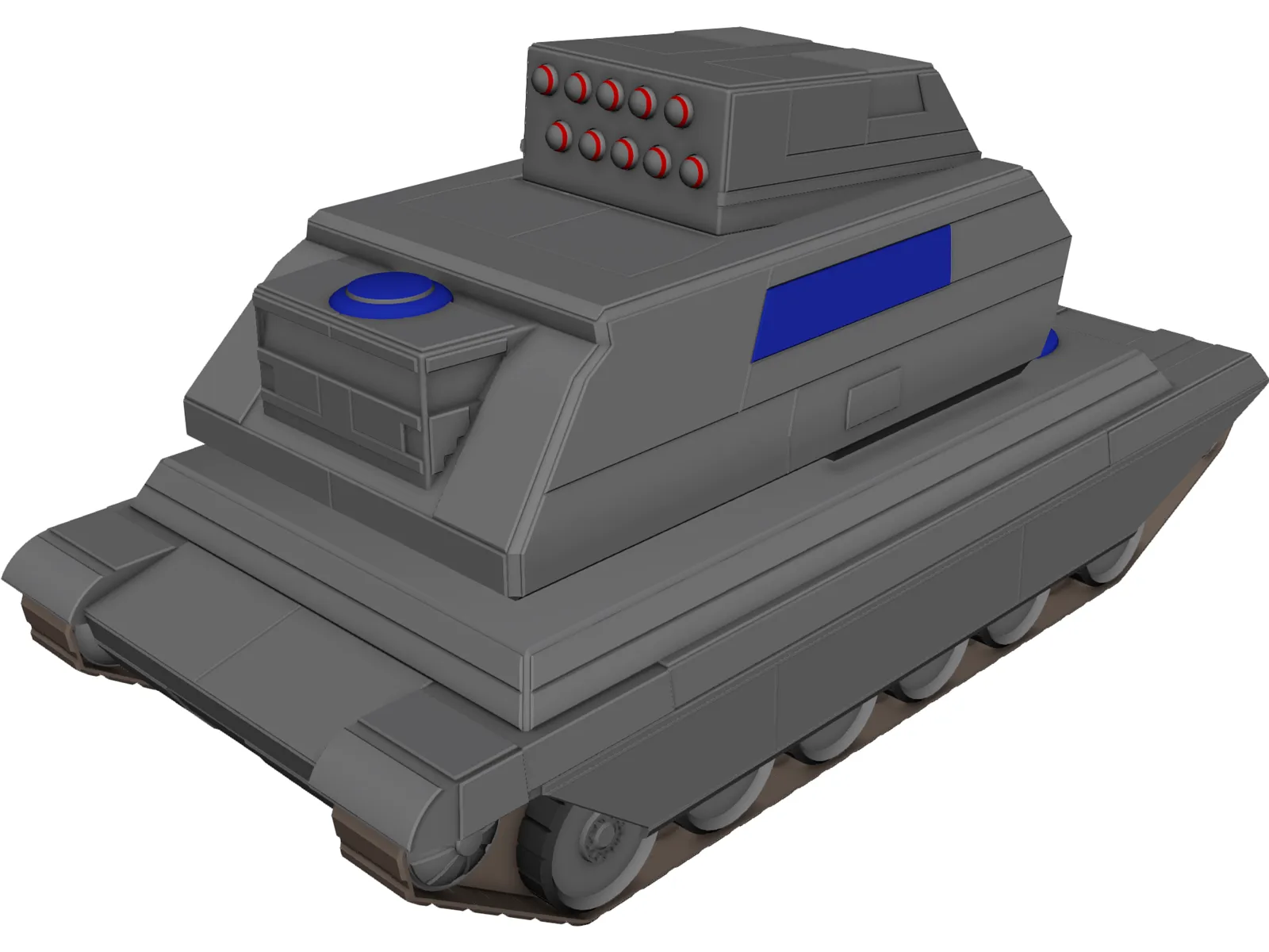 Hunter Support Tank 3D Model