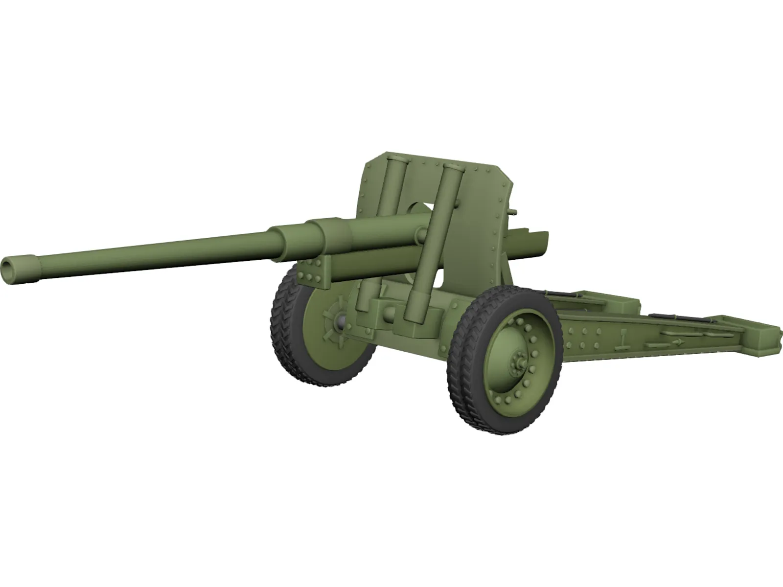 Cannon (122mm) 3D Model