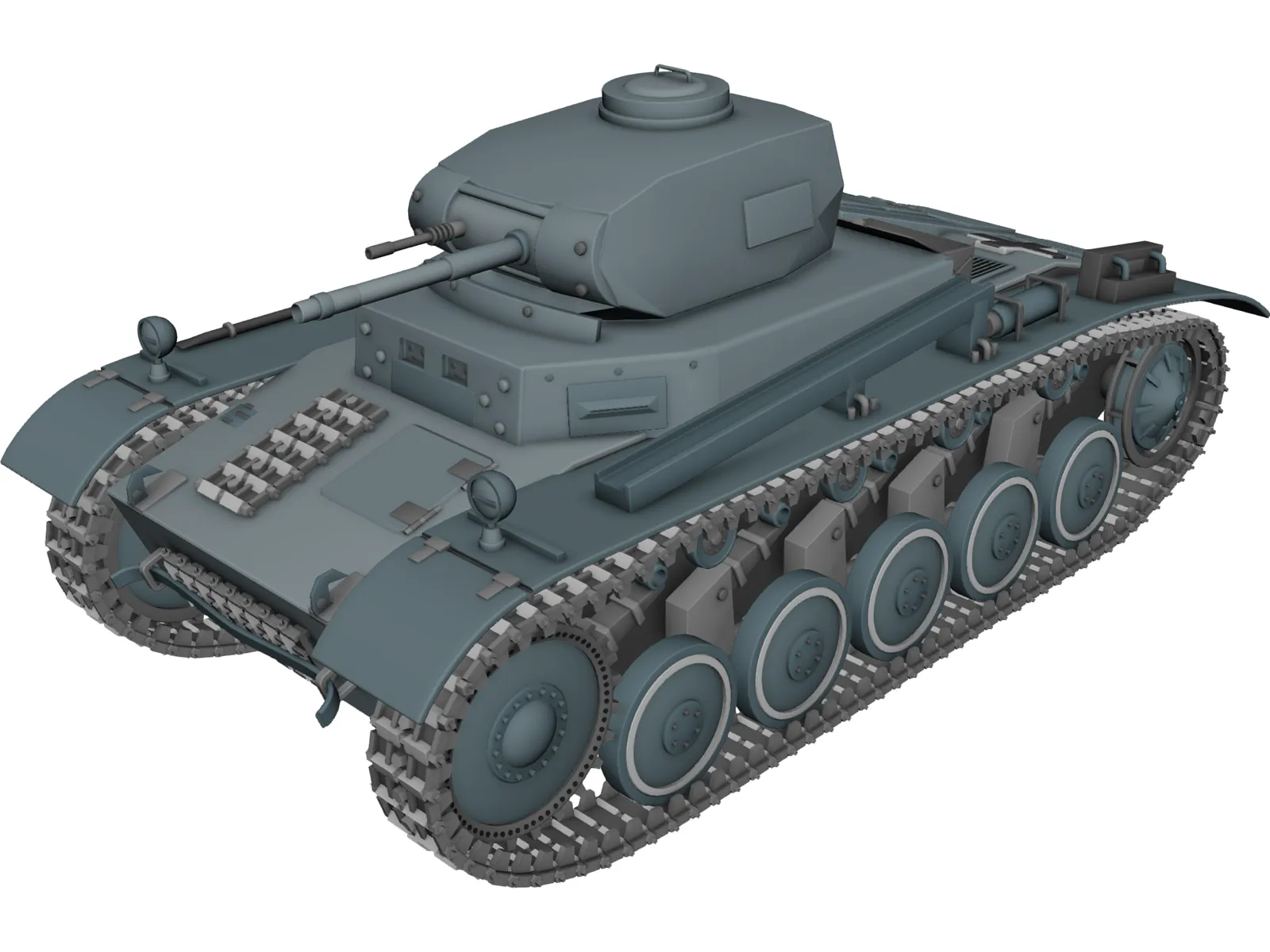 PzKpfw II (Tiger) 3D Model