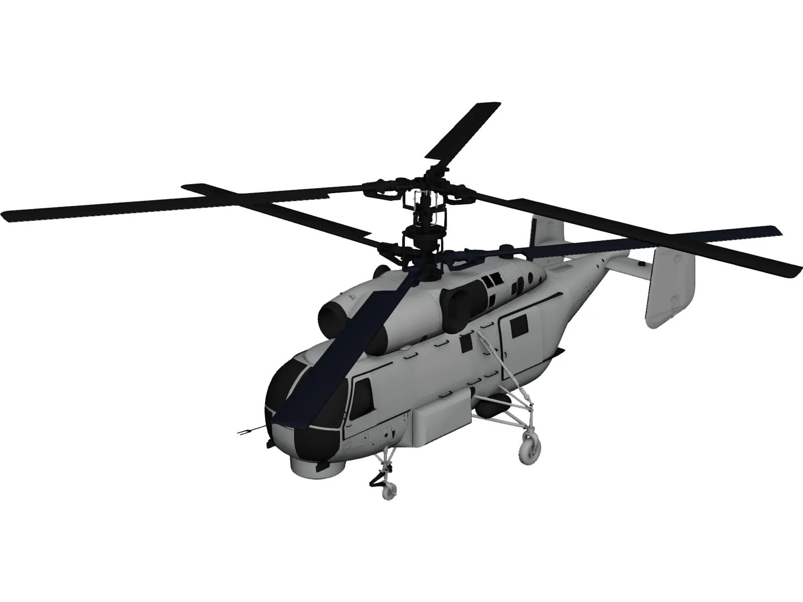 Kamov Ka-27M Helix 3D Model