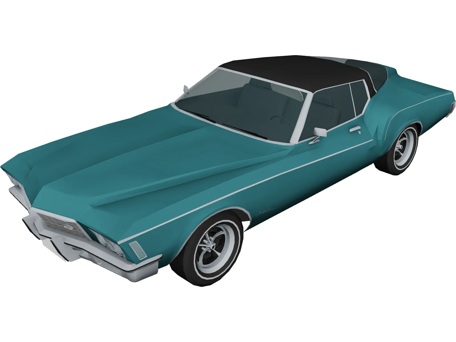 Buick Riviera Boattail (1972) 3D Model