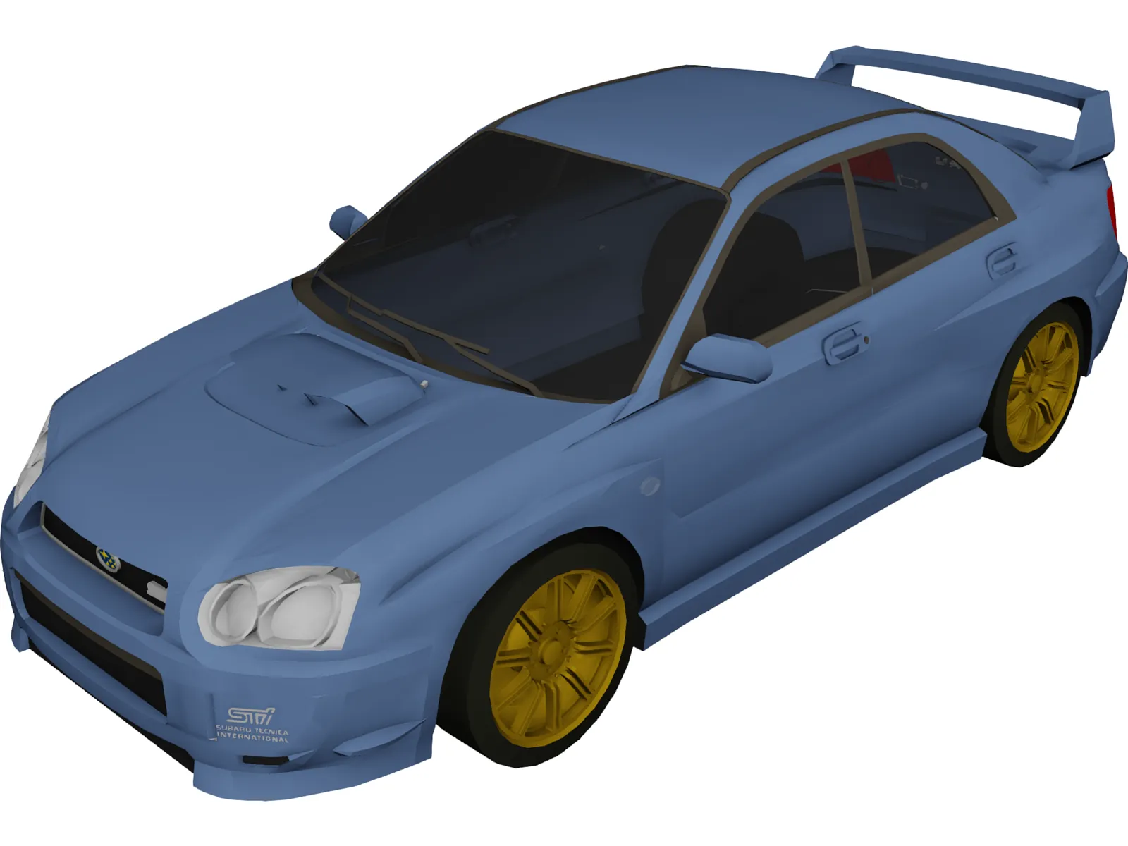 Subaru Impreza WRX Sti (2004) 3D Model