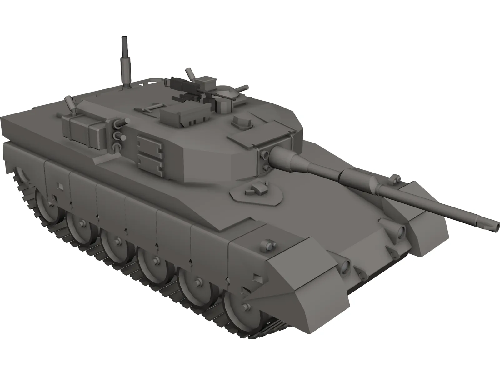 Tank Battle 3D Model