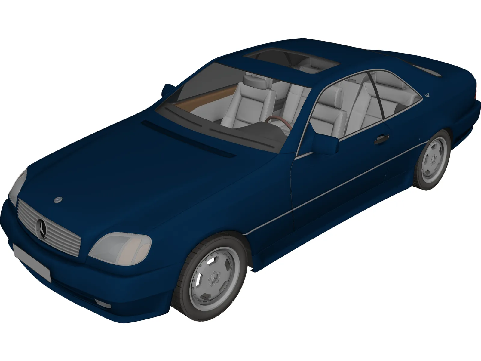 Mercedes-Benz 600 SL 3D Model