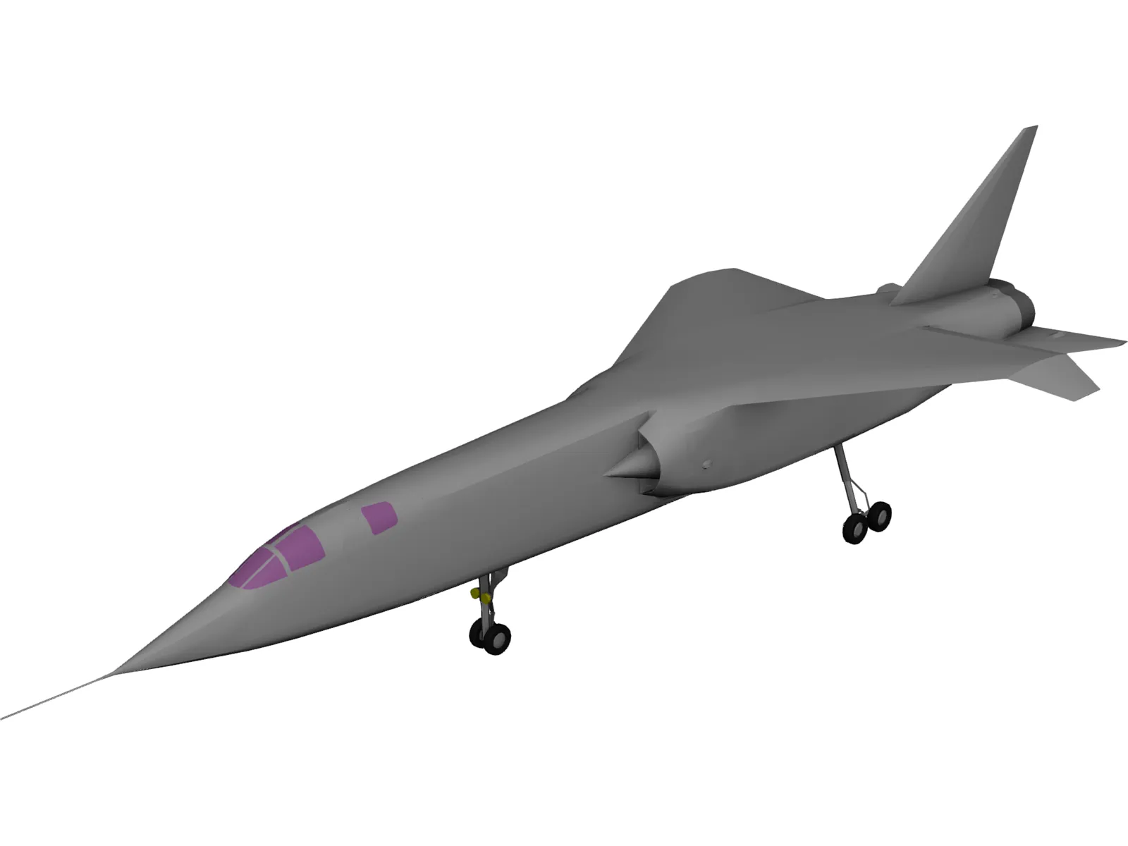 BAC TSR-2 3D Model