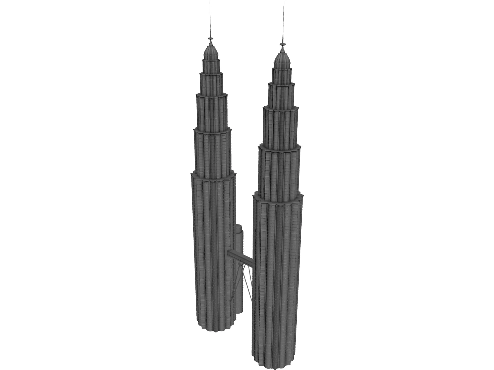 Towers Petronas 3D Model