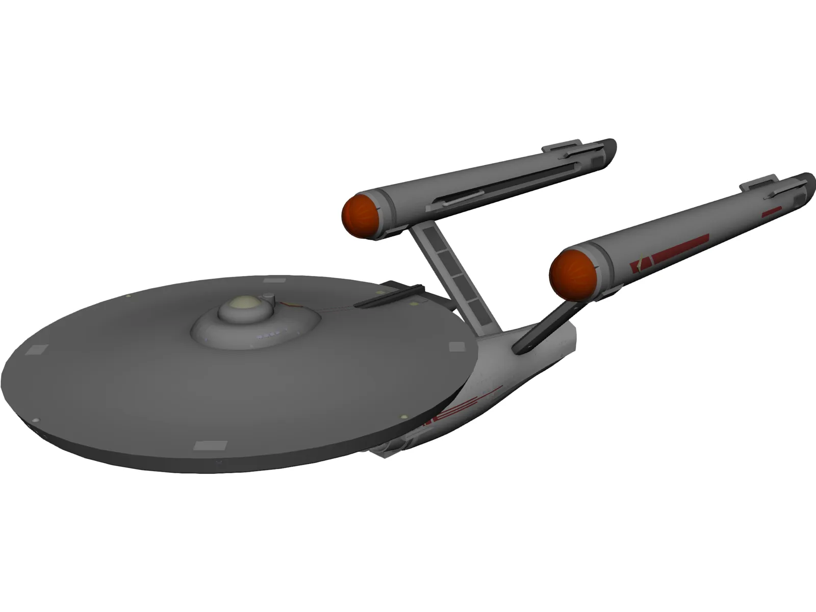 Star Trek Ship 3D Model