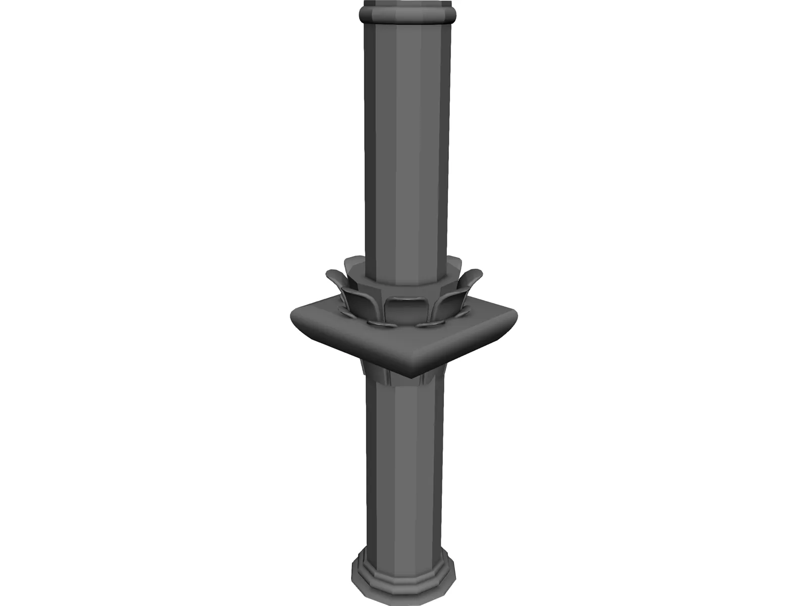 Corinthian Pillar 3D Model