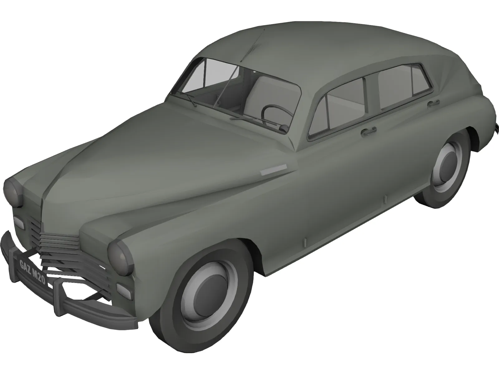 Gaz M20 3D Model