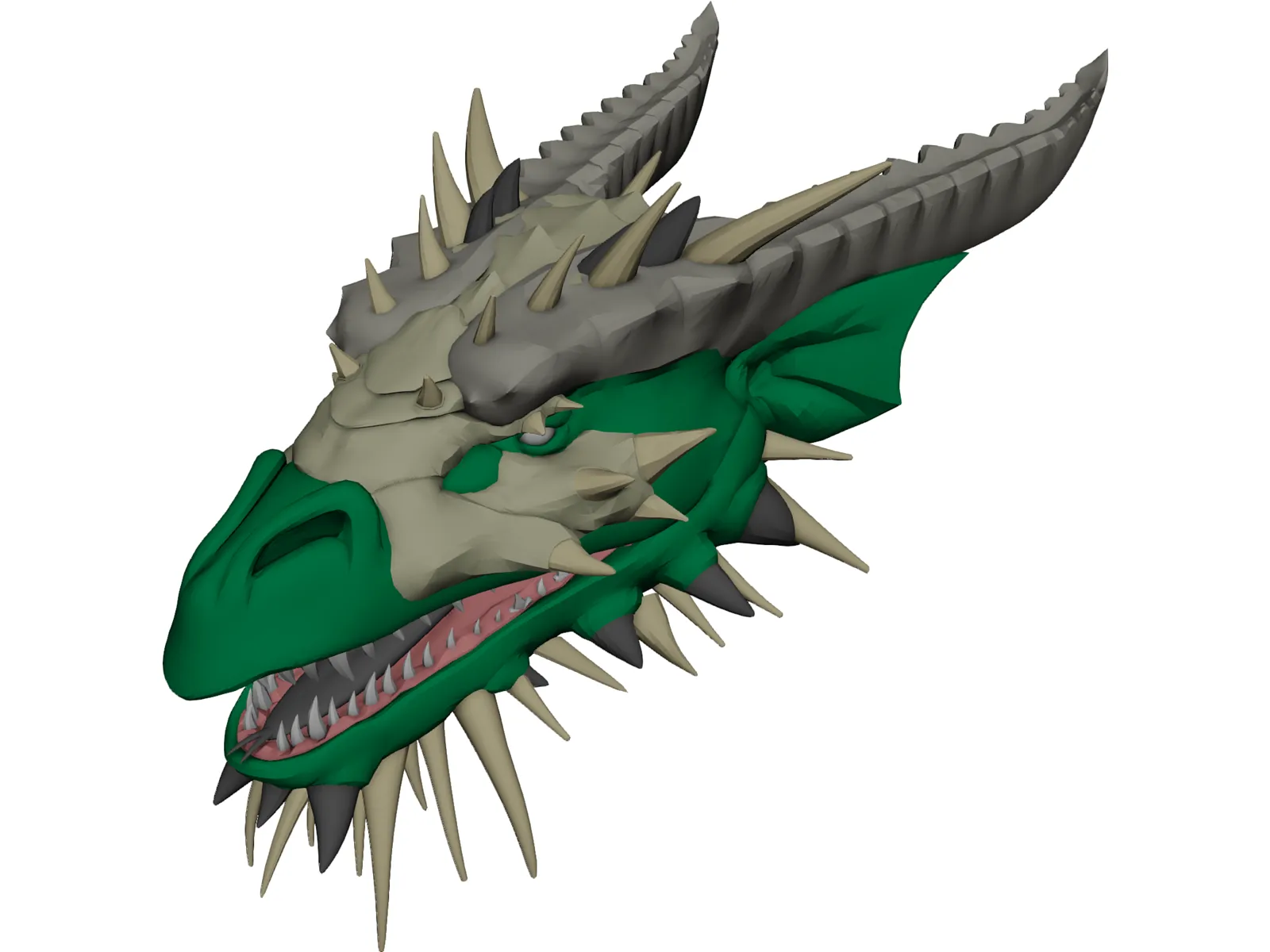 Dragon Head 3D Model