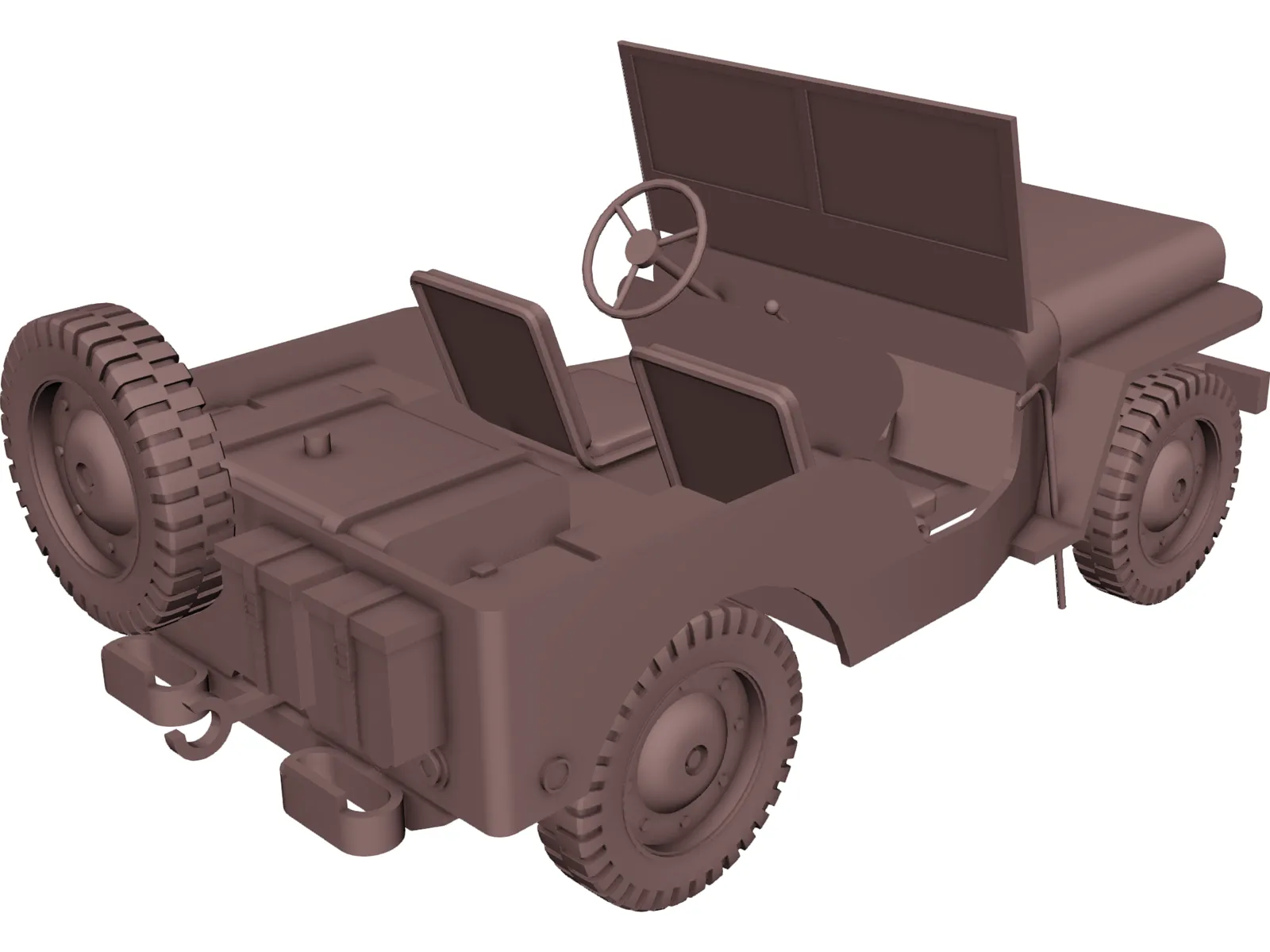 Jeep Willys (1942) 3D Model