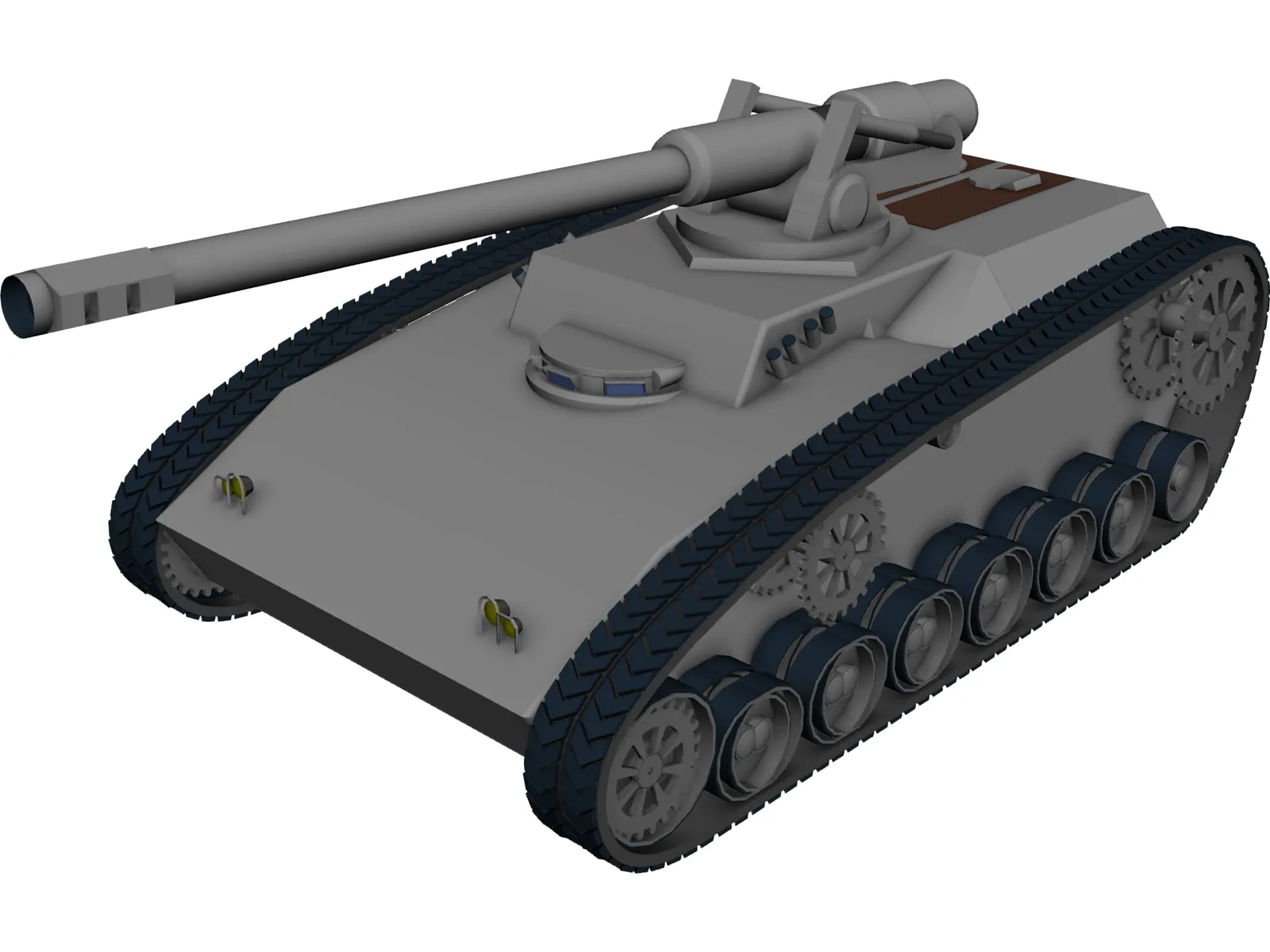 Future Tank Concept 3D Model