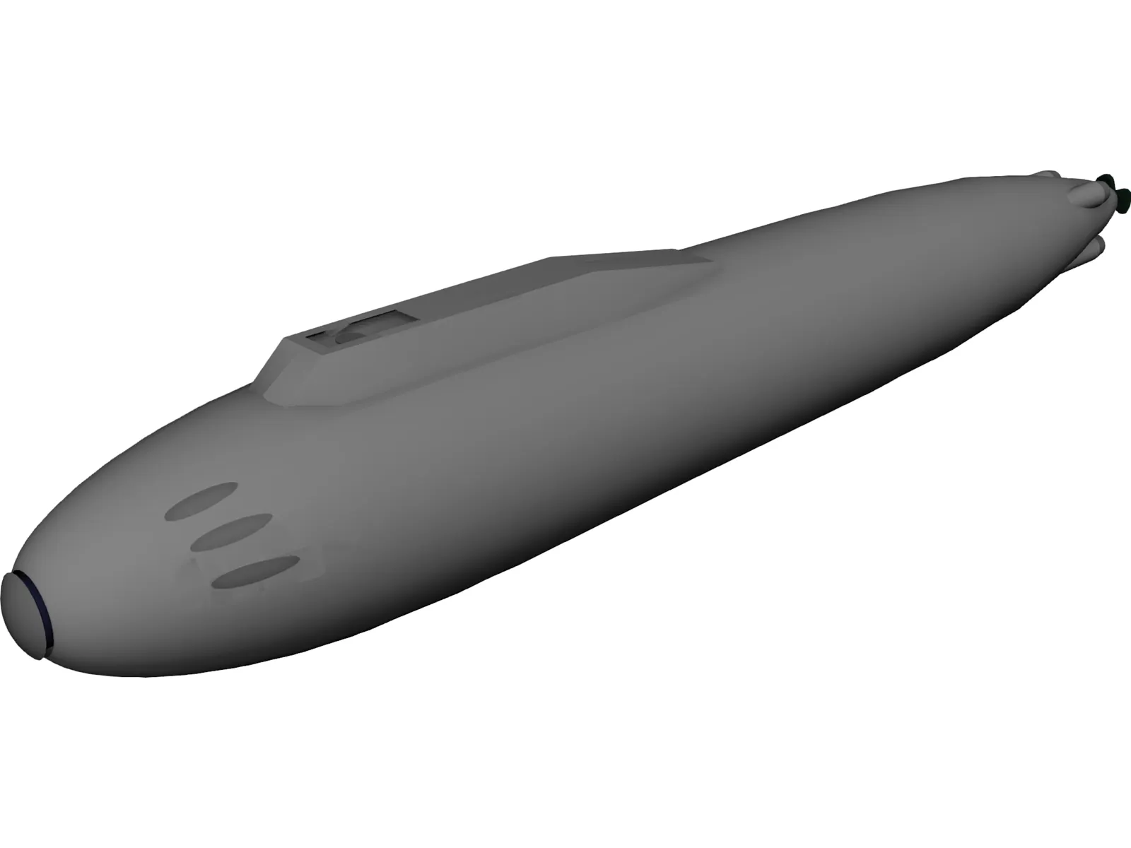 Supercavitating Submarine Concept 3D Model