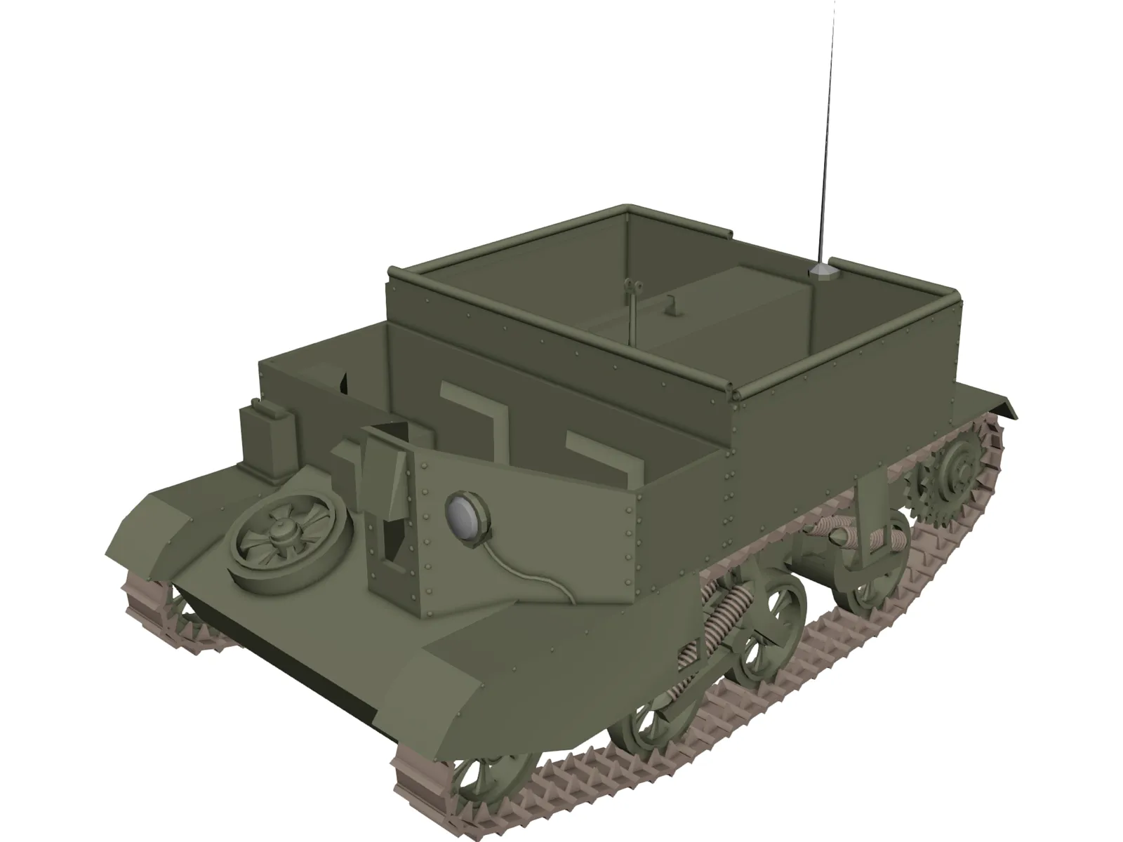 Universal (Bren Gun) Carrier 3D Model