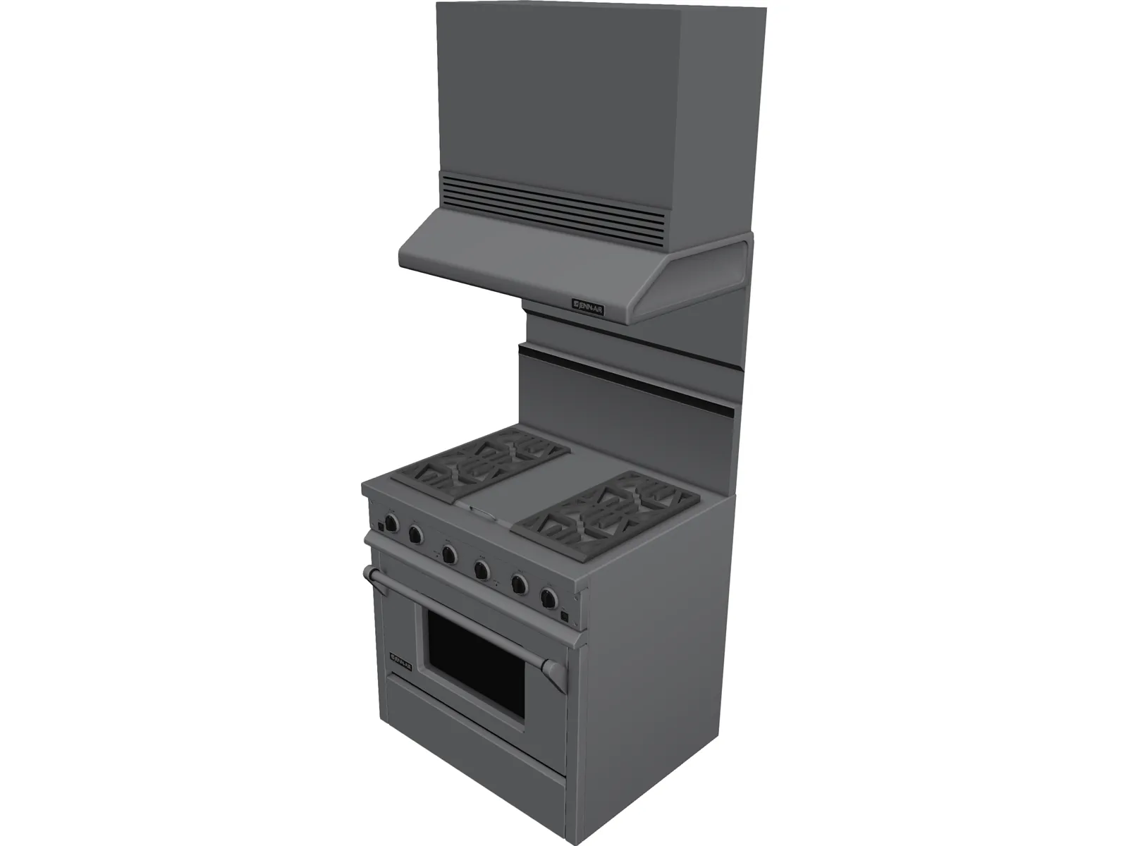 Jenn-Air Gas Range 3D Model