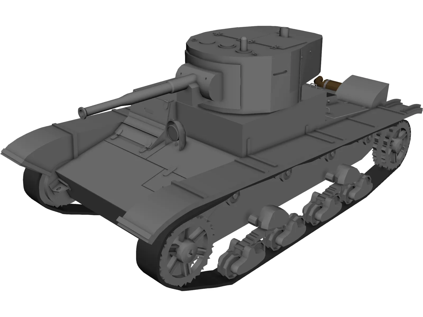 T-26B 3D Model