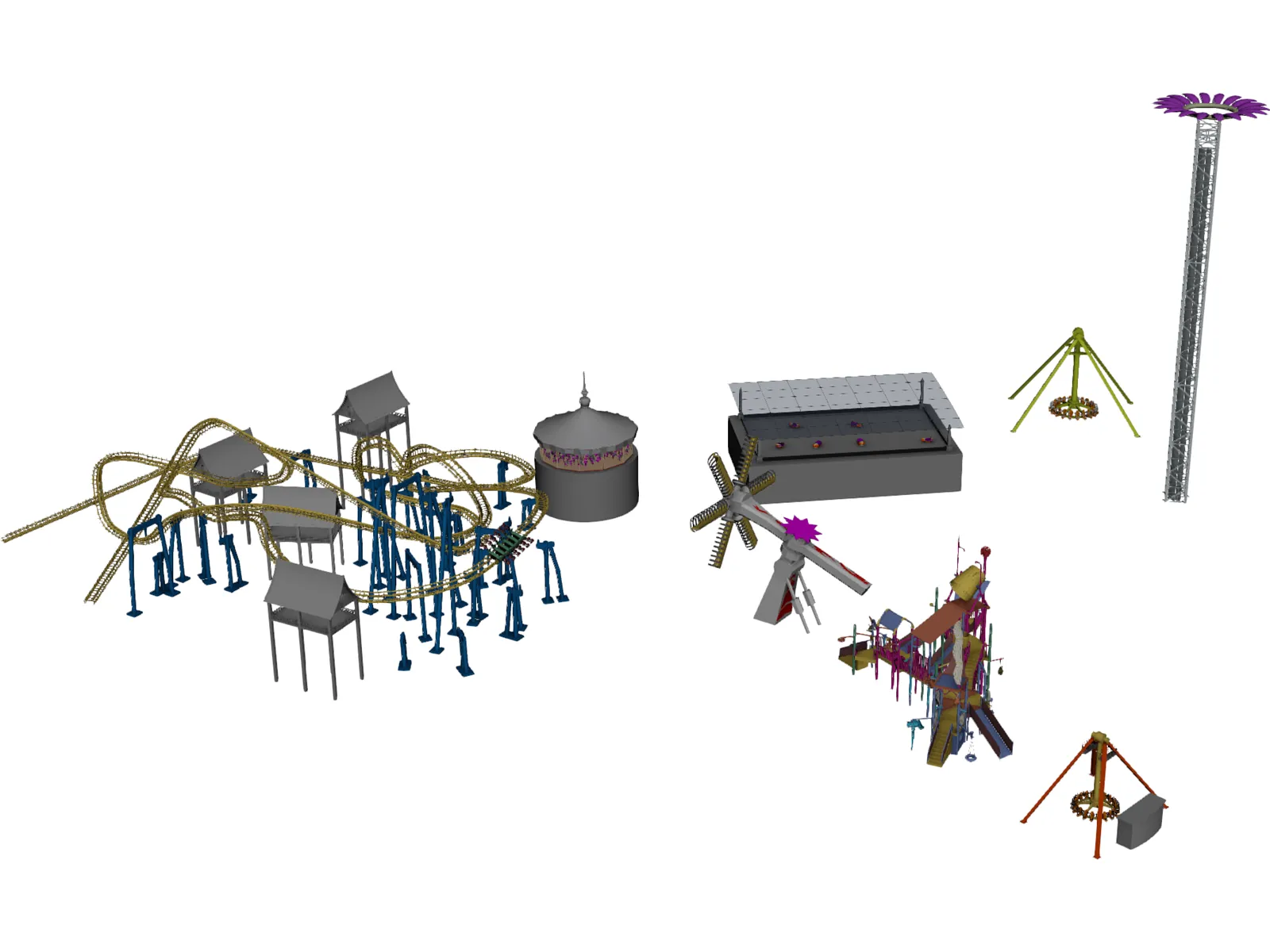 Amusement Park 3D Model