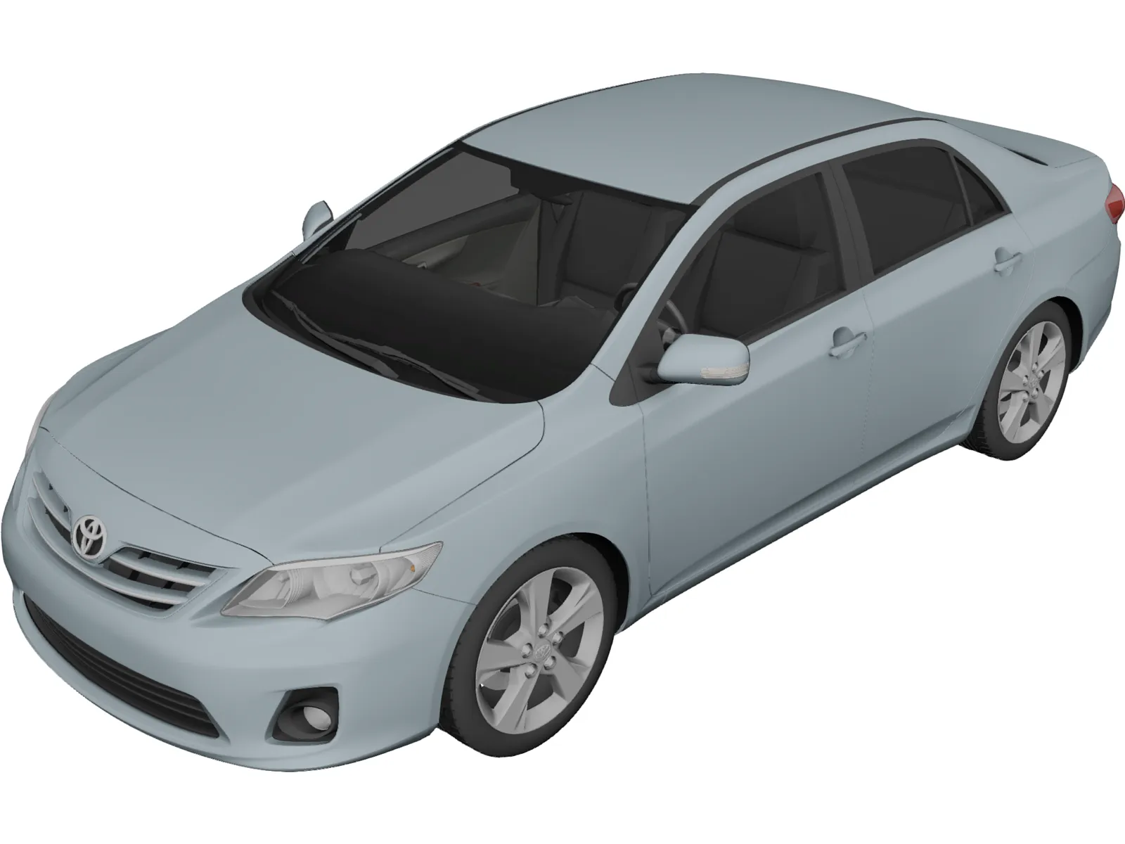 Toyota Corolla Sedan (2010) 3D Model