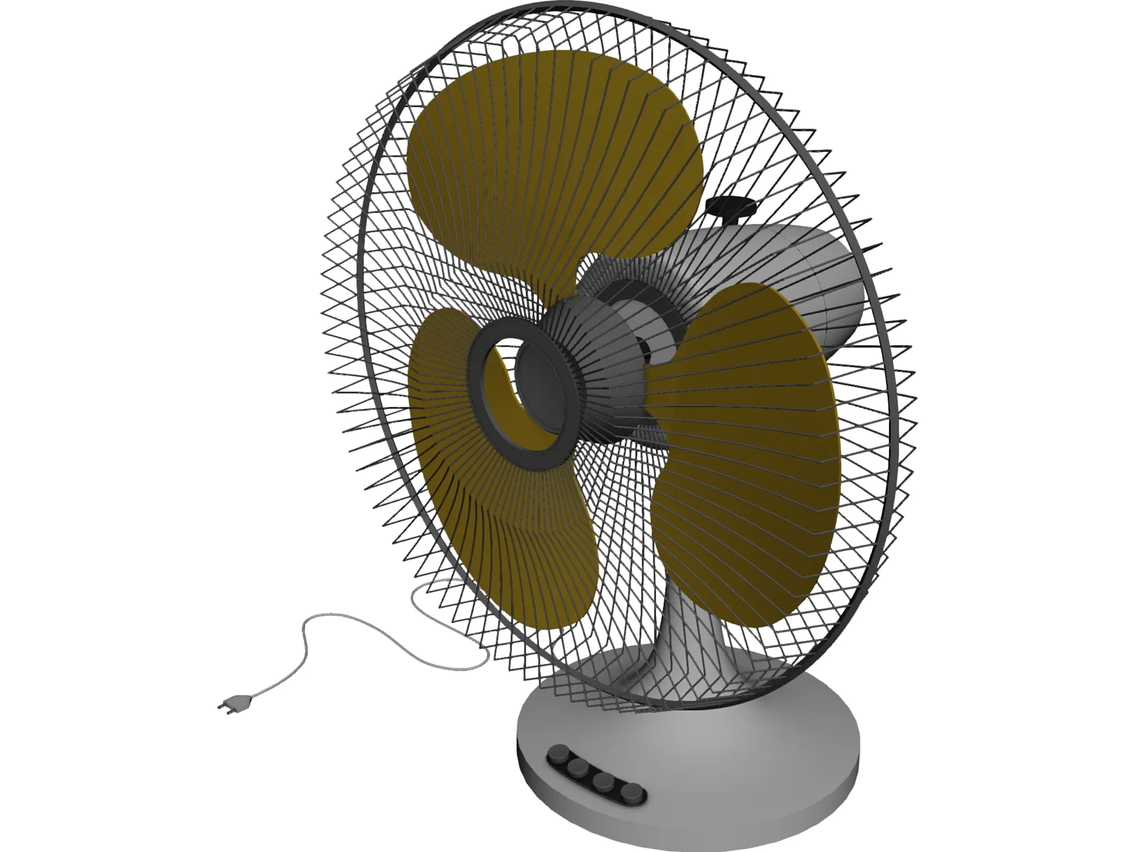 Table Fan 3D Model