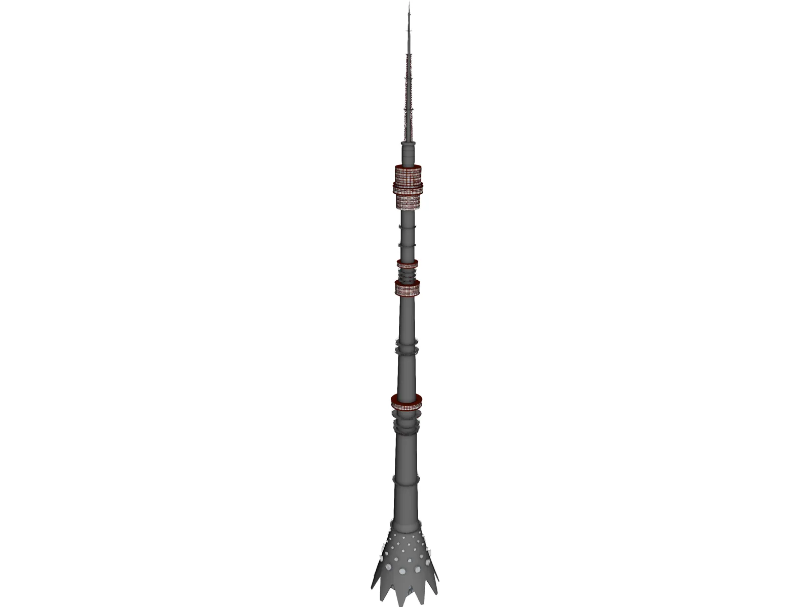 Television Tower 3D Model