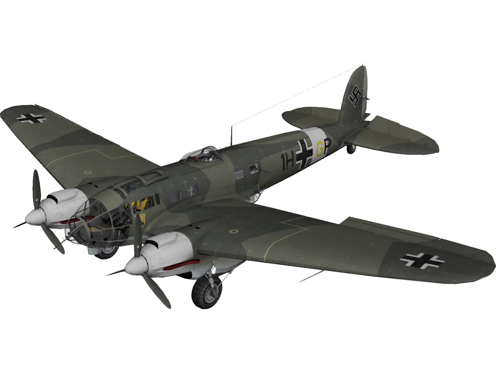 Heinkel He111H 3D Model