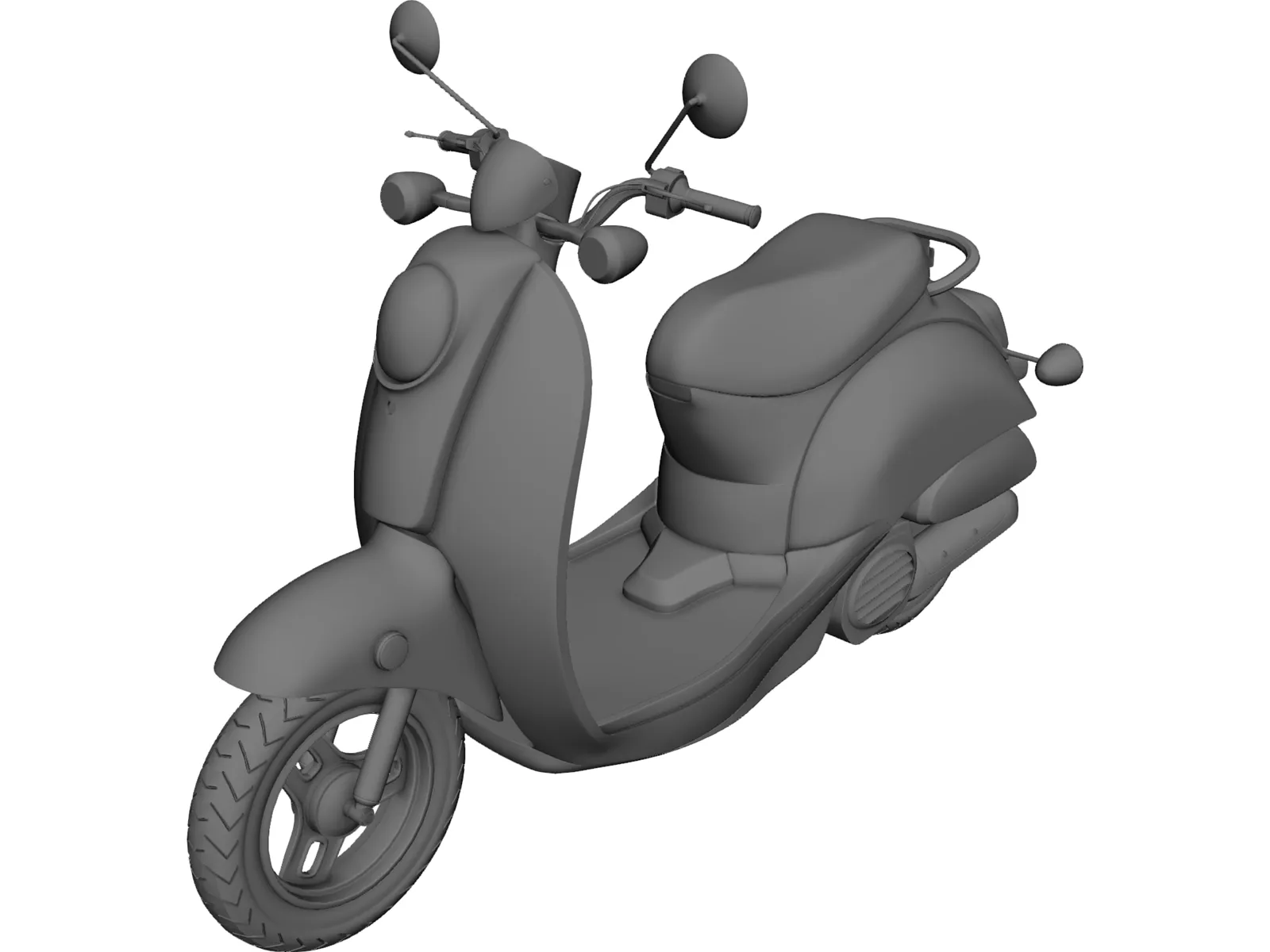 Vespa Scooter 3D Model