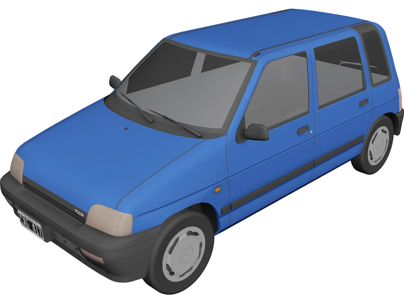 Daewoo Tico SX (1998) 3D Model