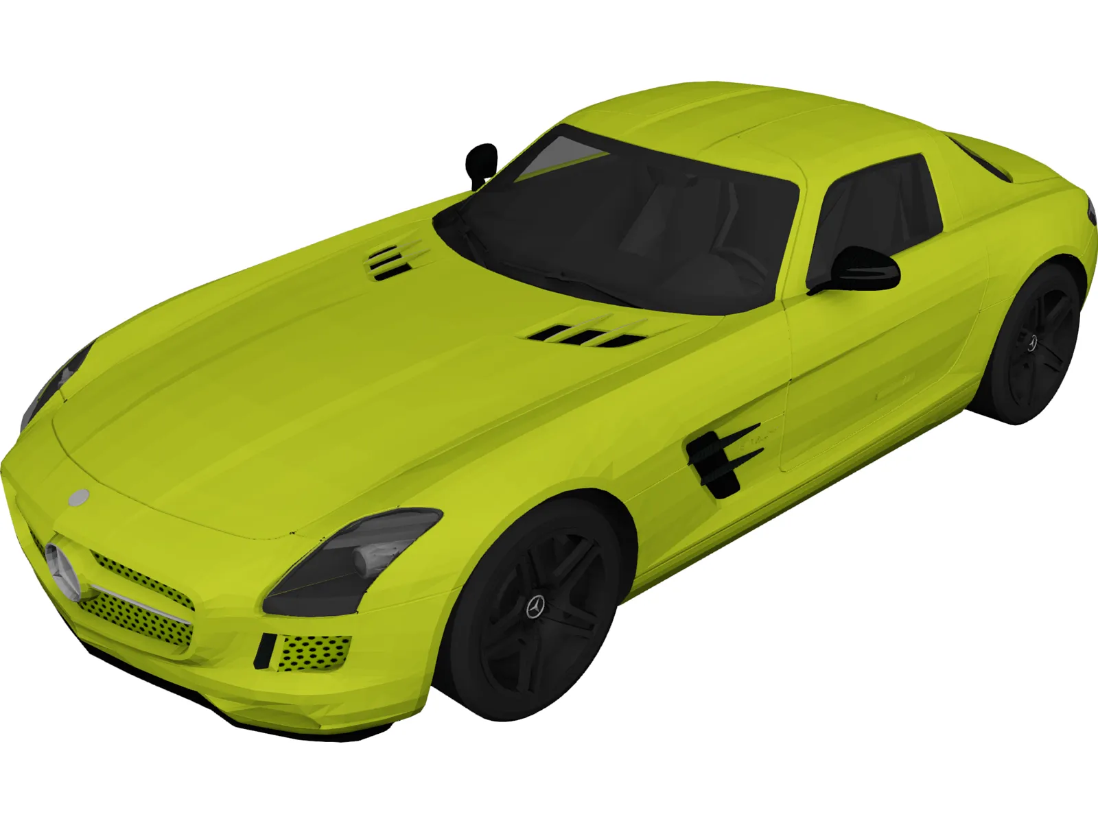 Mercedes-Benz SLS AMG Electric Drive (2014) 3D Model