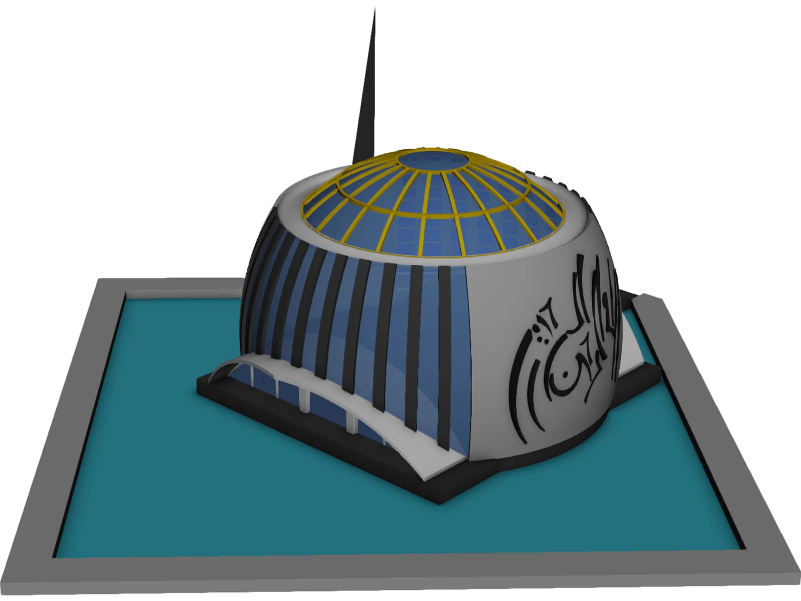 Pearl Mosque Masjid 3D Model