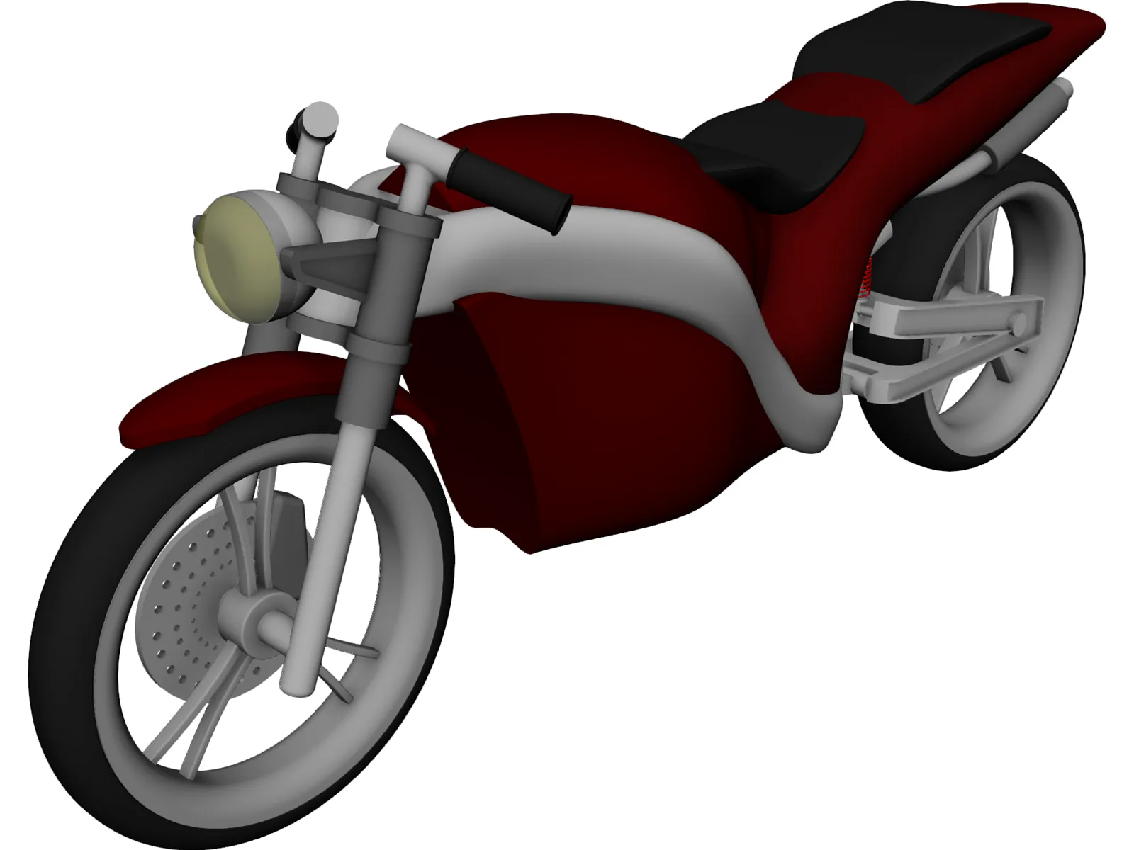 Racing Motorbike Concept 3D Model