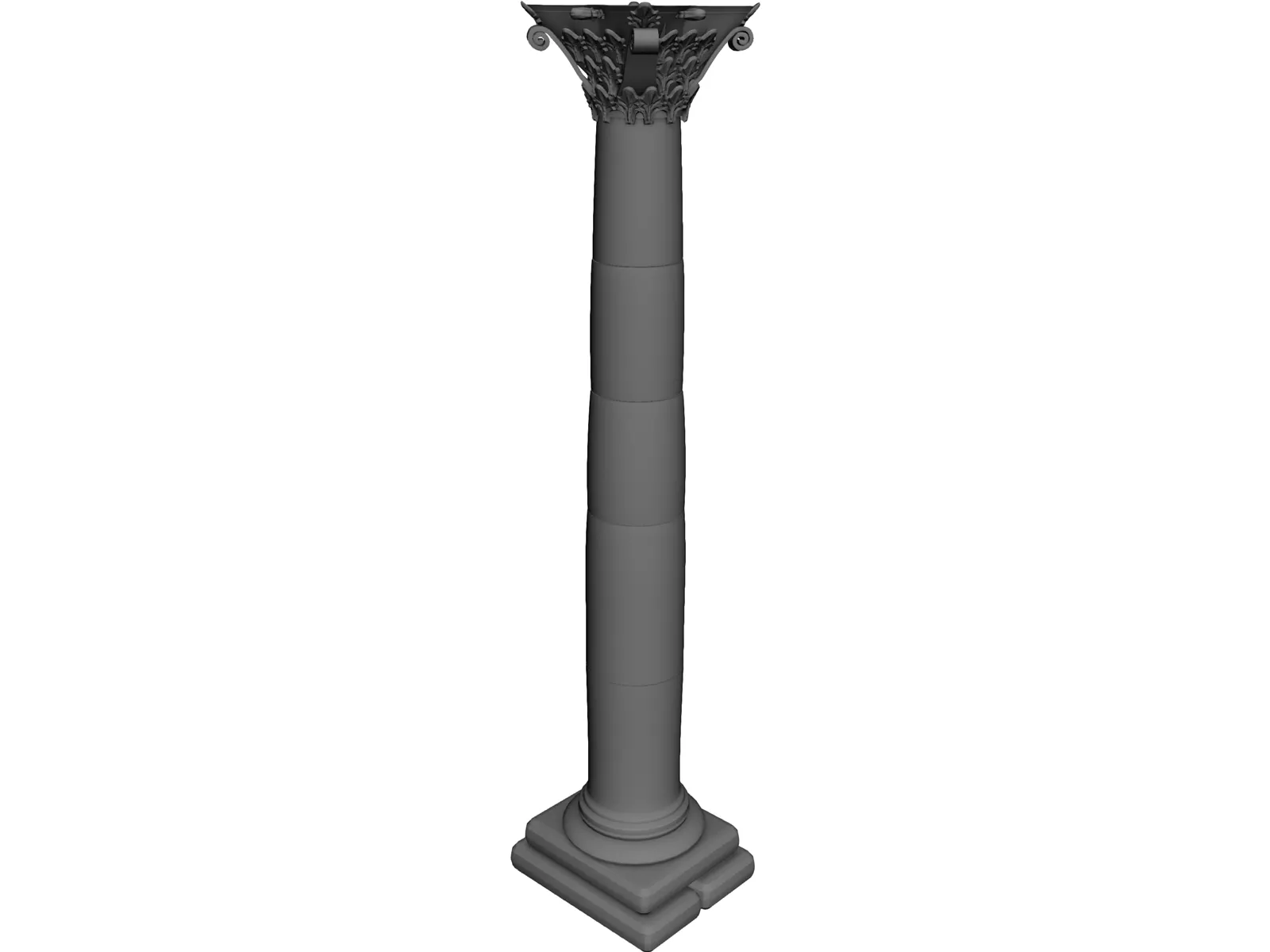 Roman Column 3D Model