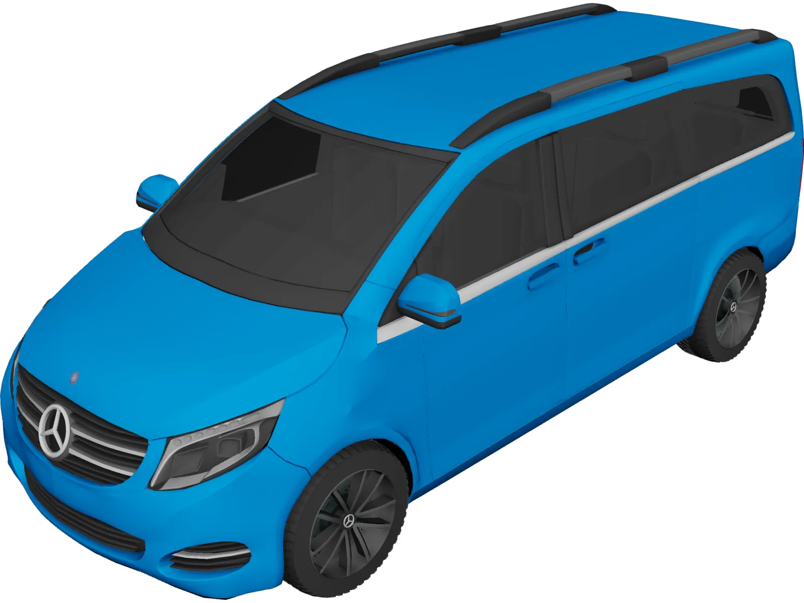 Mercedes-Benz V-Class CDI (2014) 3D Model