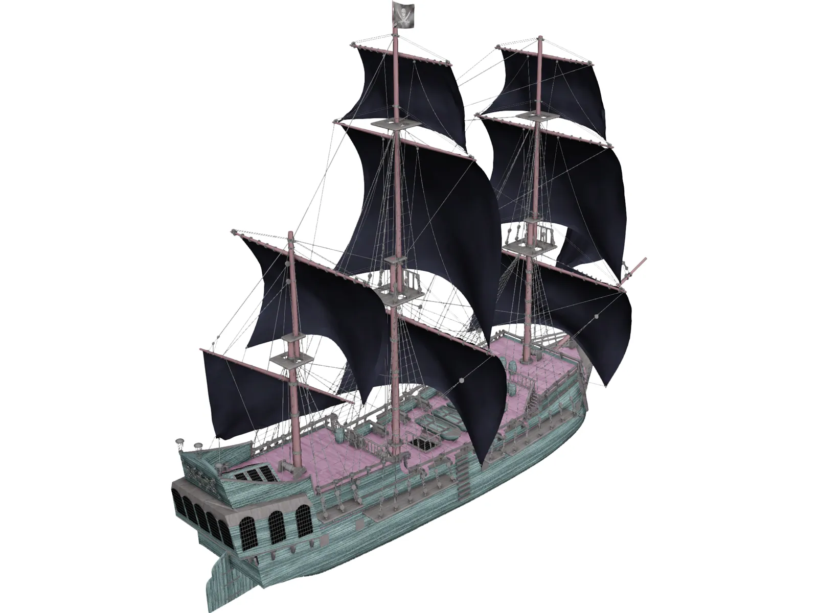 Black Pearl 3D Model