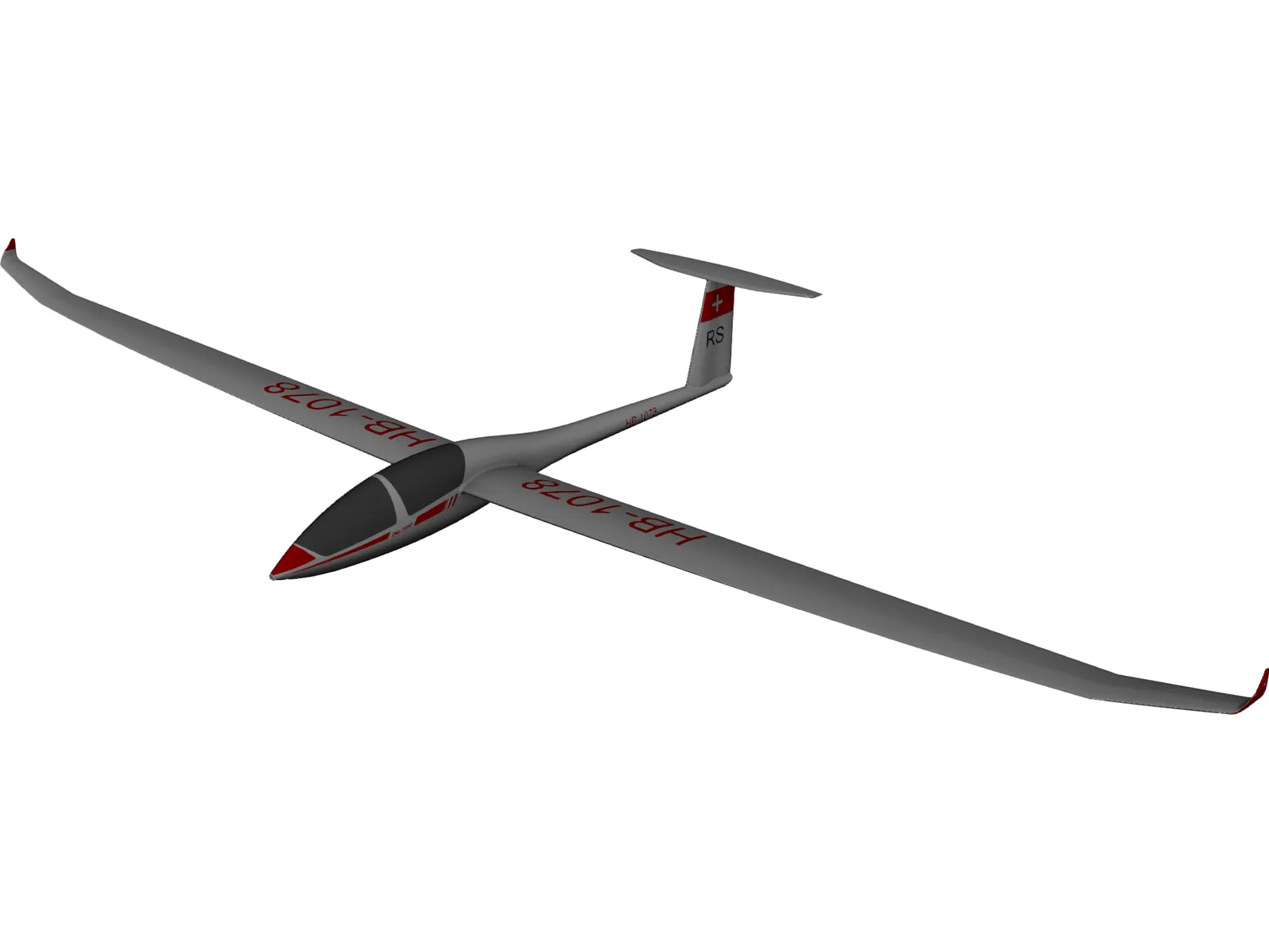 Glider 3D Model