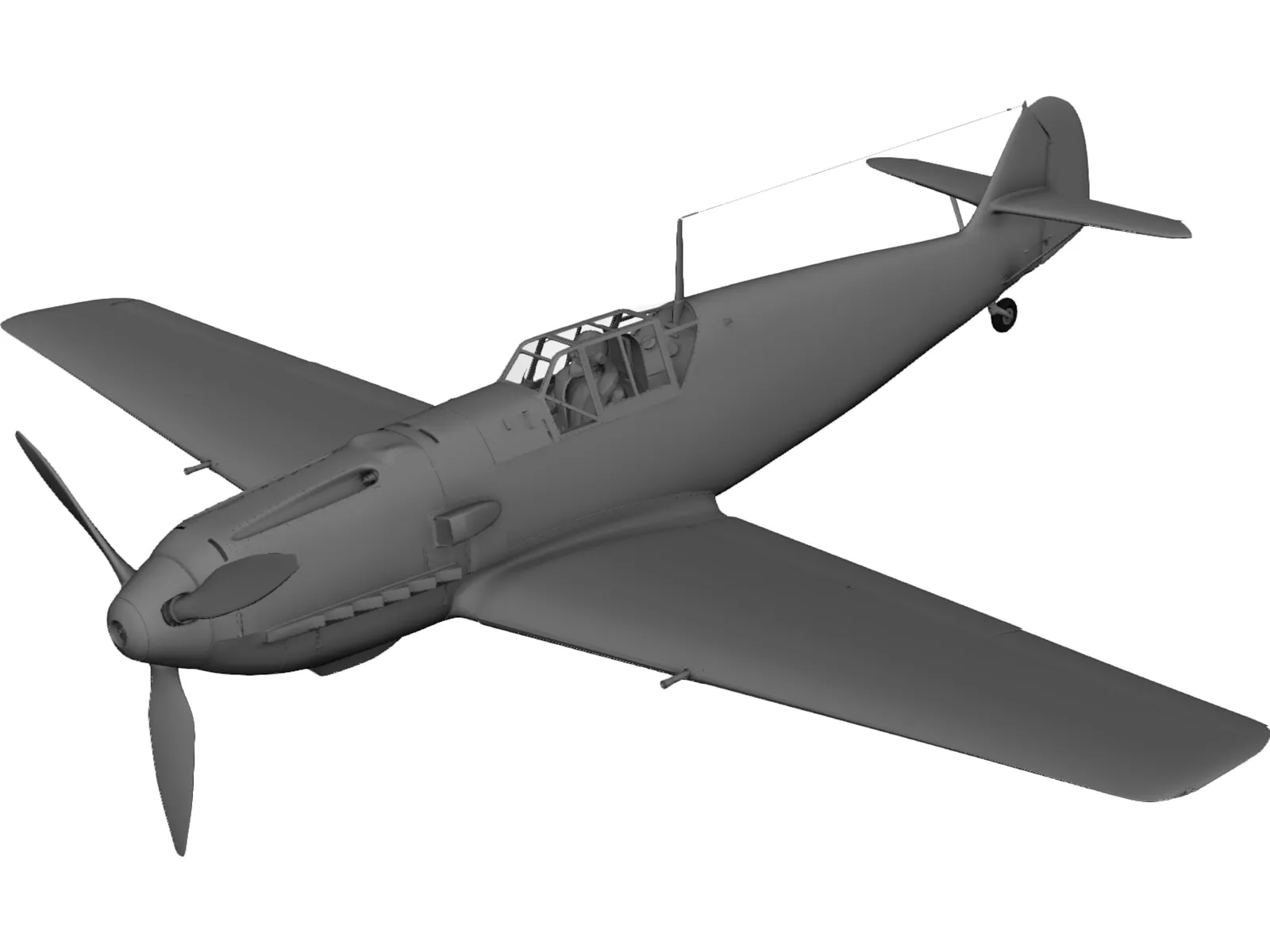 Messersmitt BF-109E 3D Model