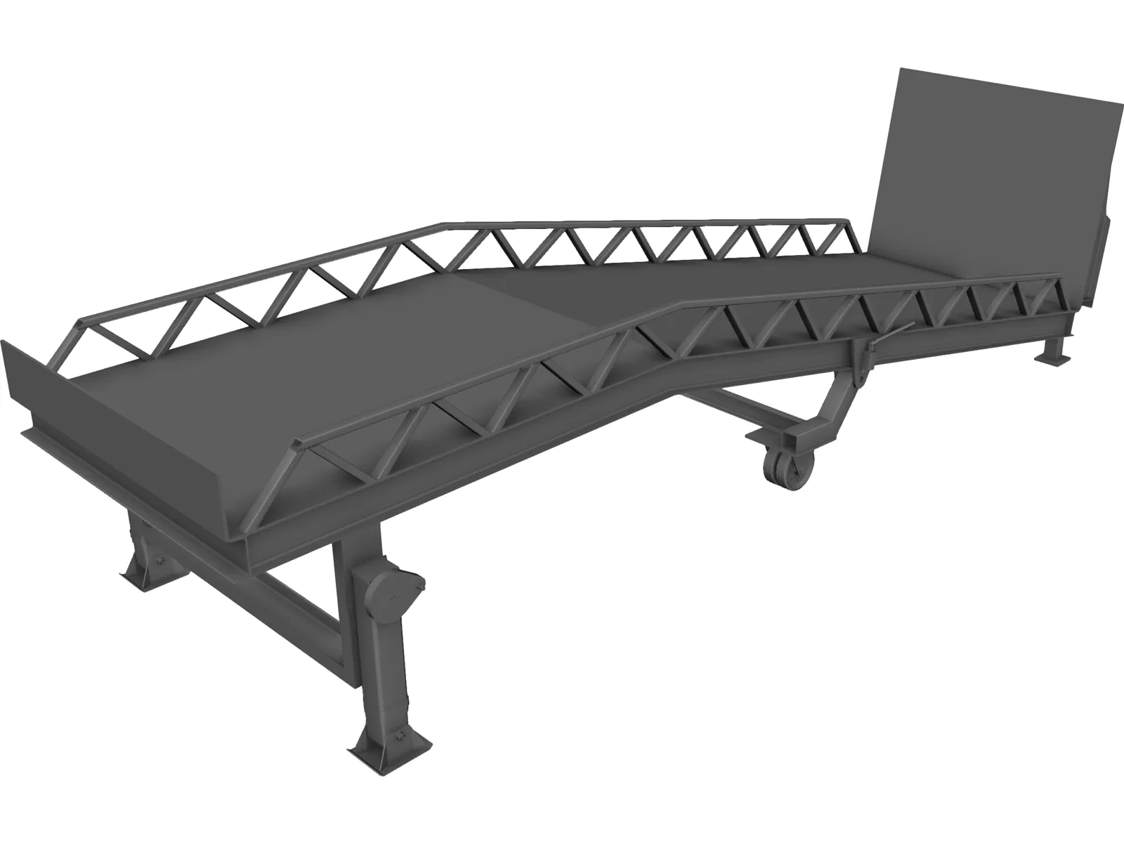 Forklift Ramp 3D Model
