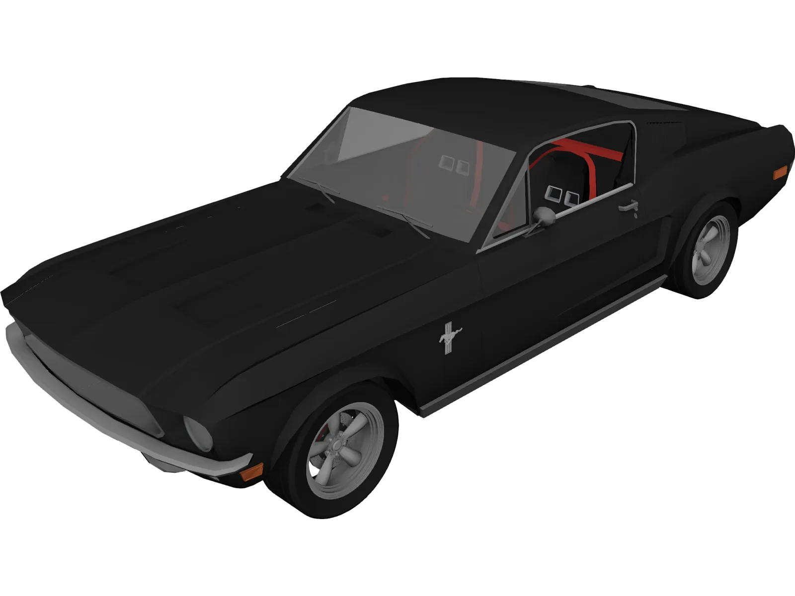 Ford Mustang Fastback Evolution 3D Model