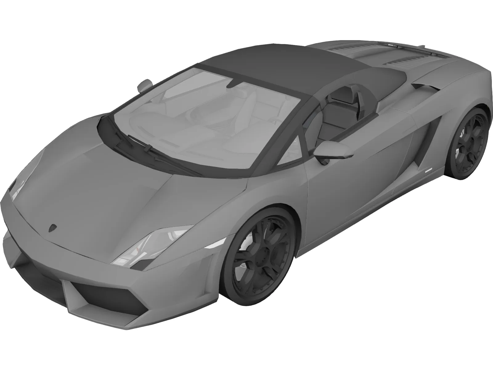 Lamborghini Gallardo LP560-4 Spyder (2009) 3D Model