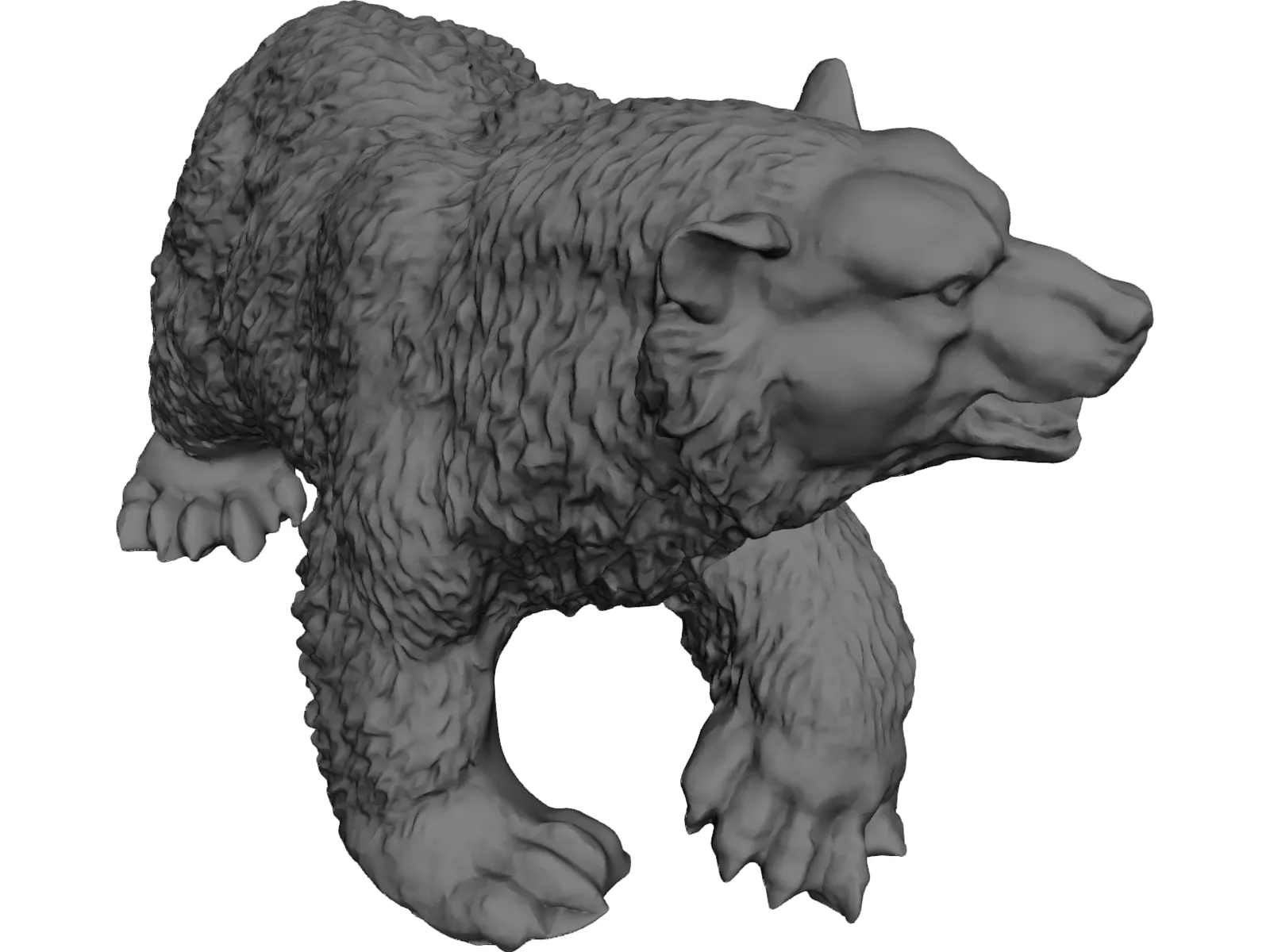 Bear Statue 3D Model