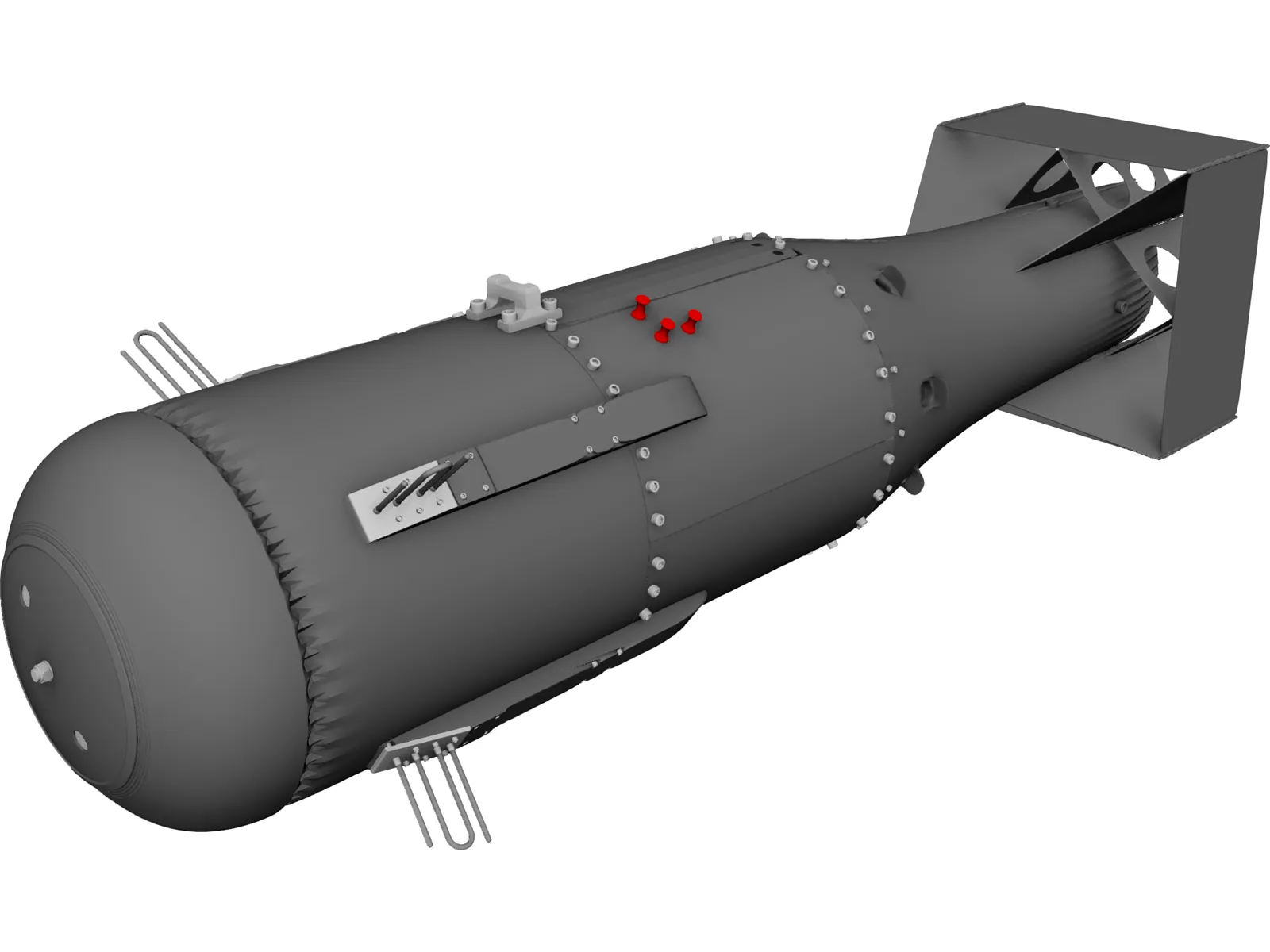 Little Boy Atomic Bomb 3D Model