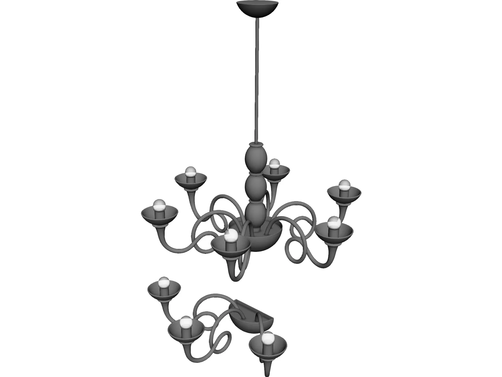 Pantalica Lamps 3D Model