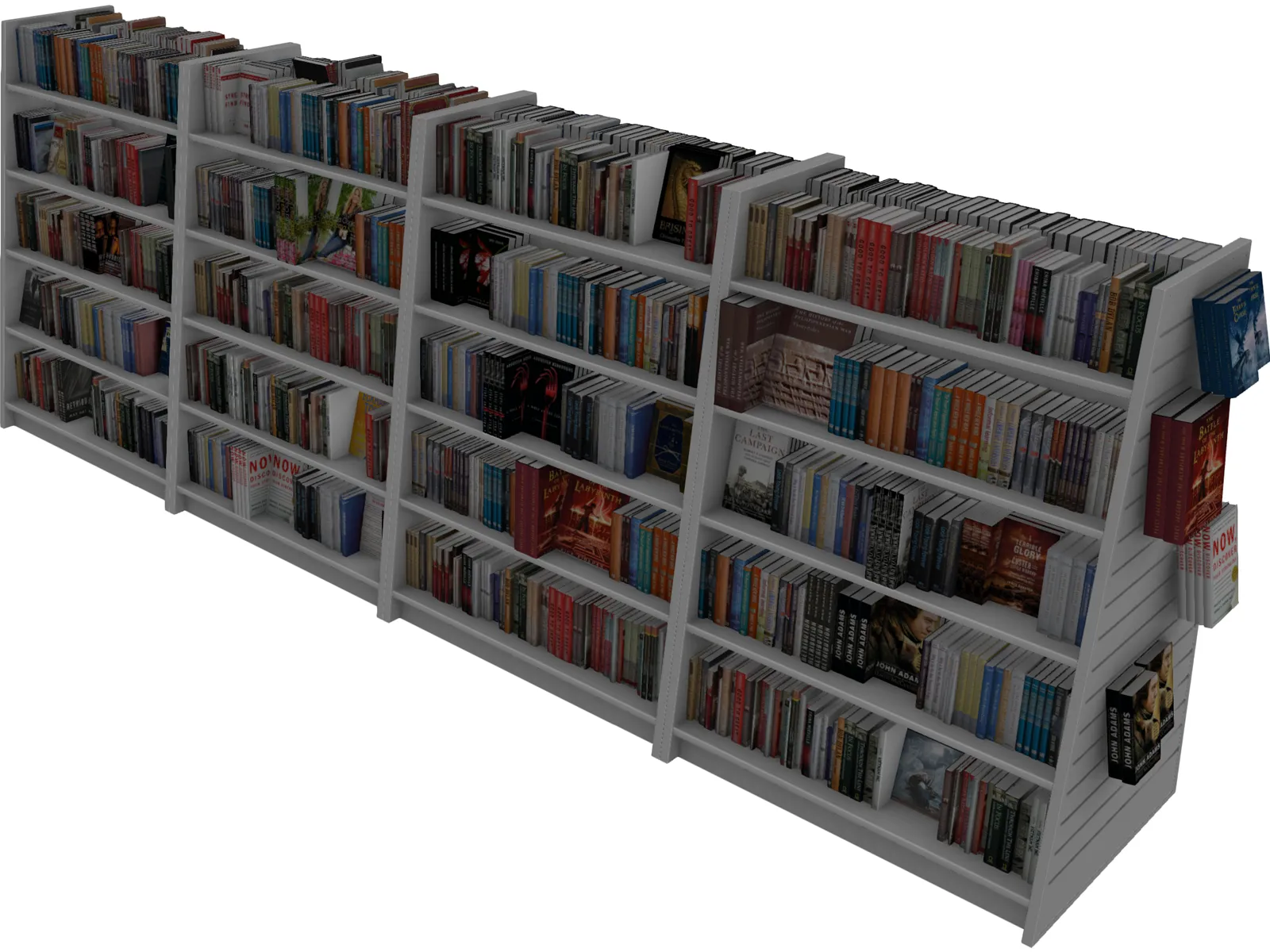 Book Rack 3D Model