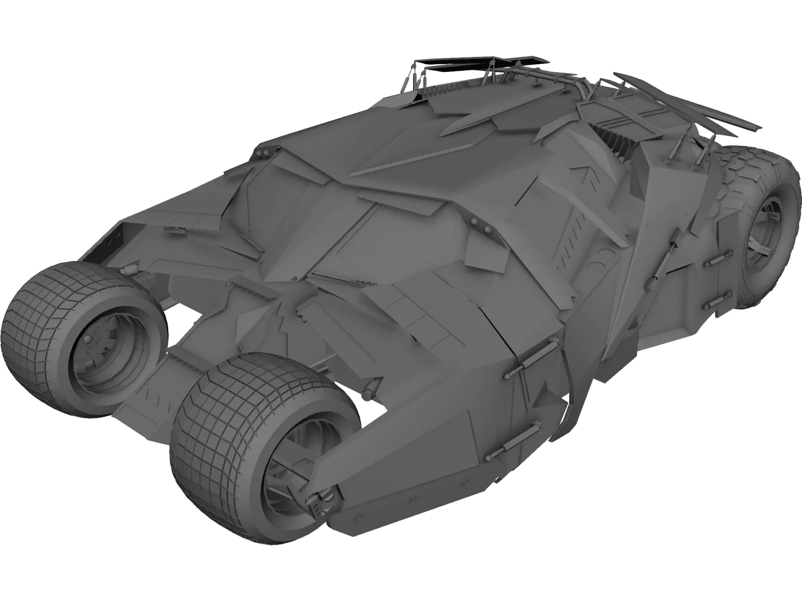 Batmobile Tumbler Car  3D Model