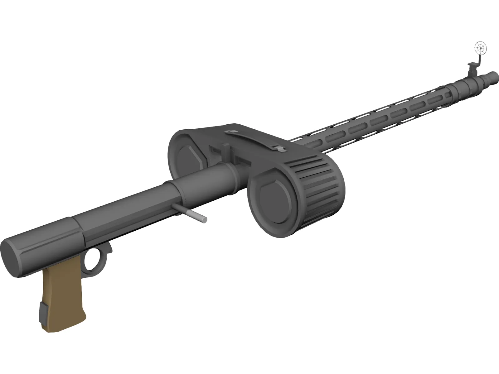 MG-15 German Machine Gun 3D Model