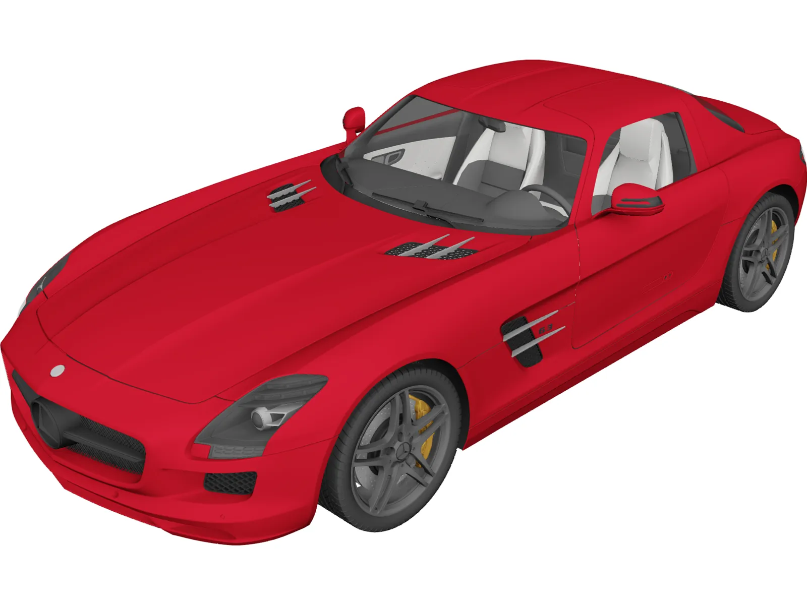 Mercedes-Benz SLS AMG (2011) 3D Model