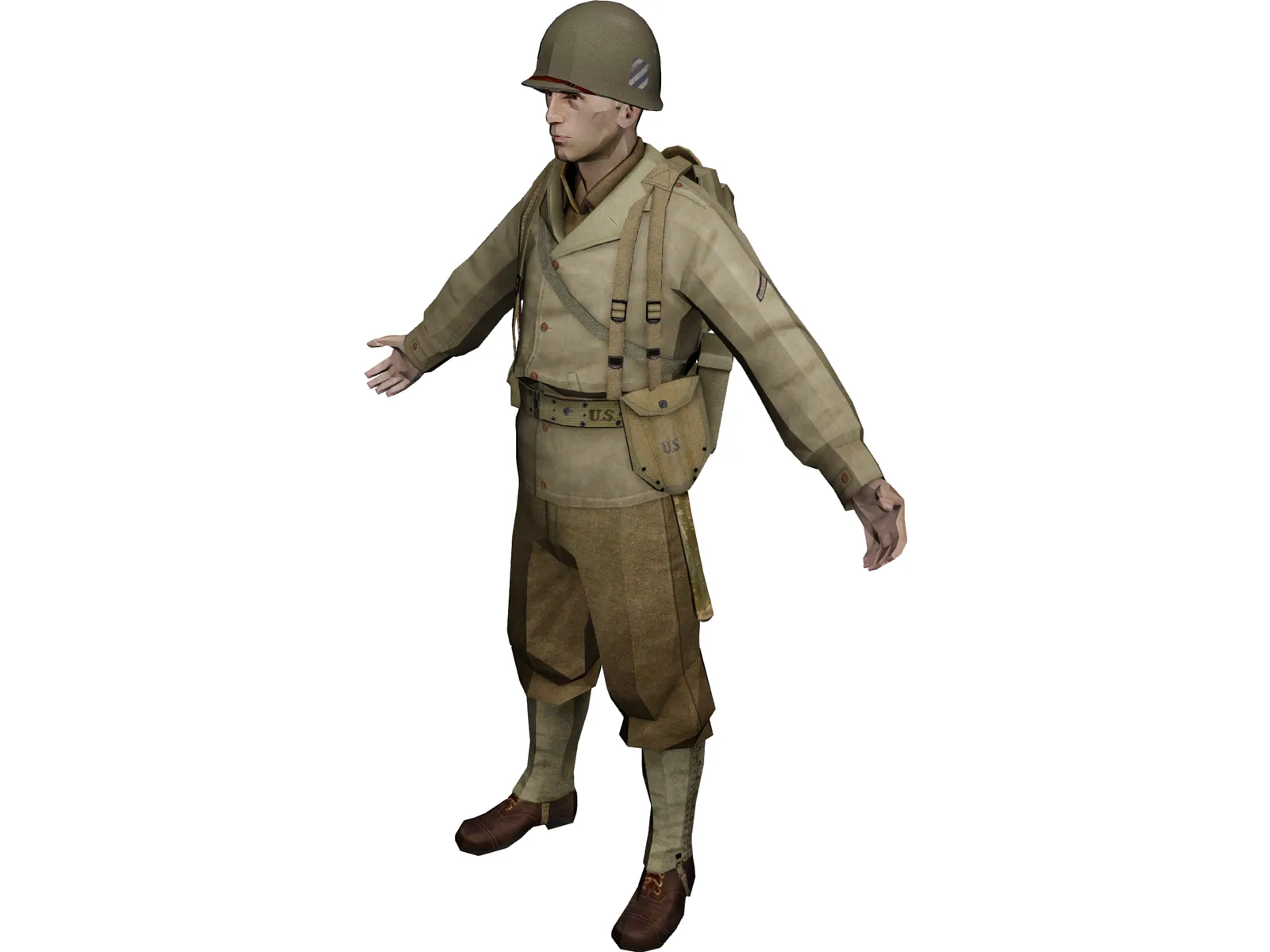 Soldier Rig 3D Model